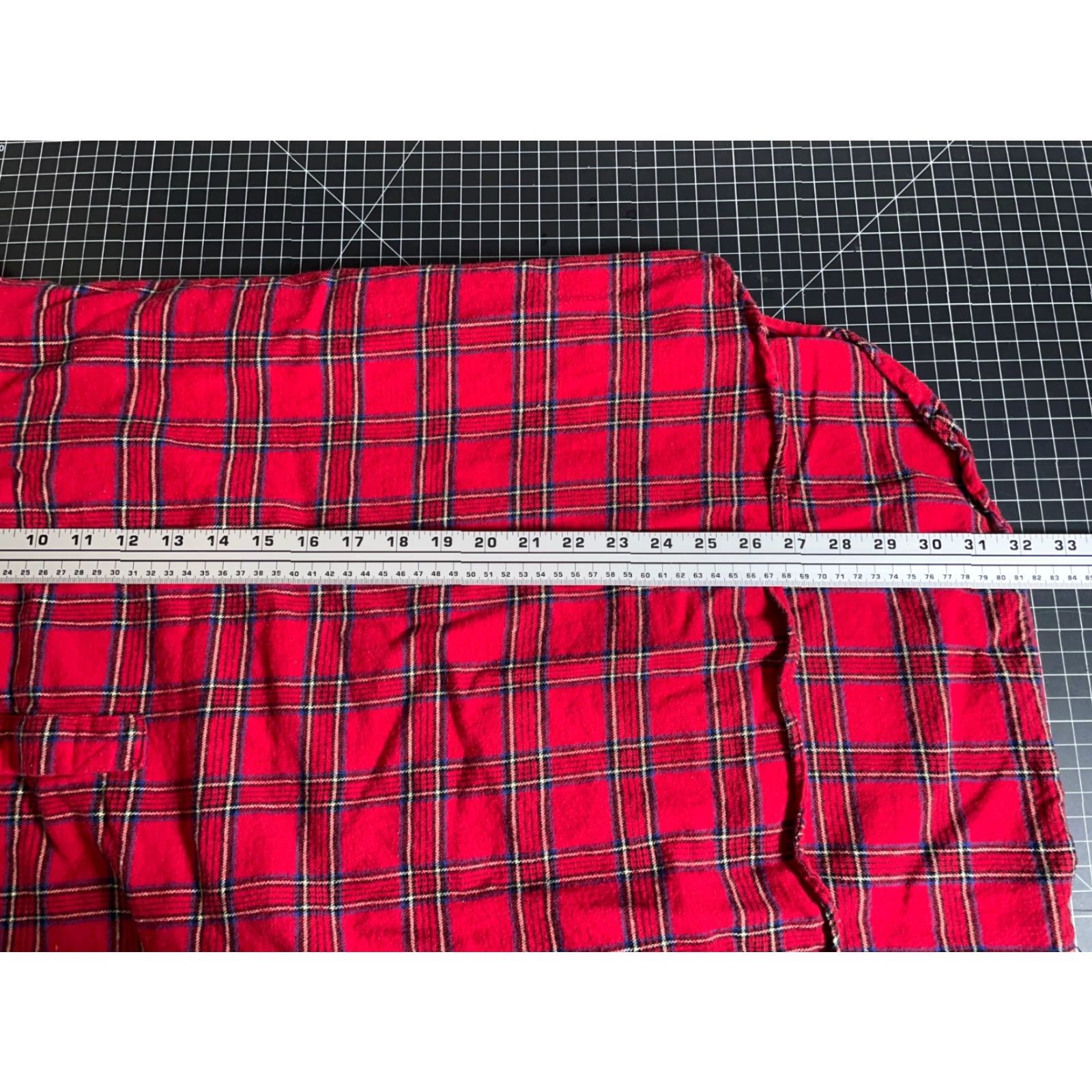 Lee VINTAGE Lee Valley Ireland Shirt Band Collar Men's Large Red Plaid Flannel Grandfather Button-Up Size US L / EU 52-54 / 3 - 6 Thumbnail