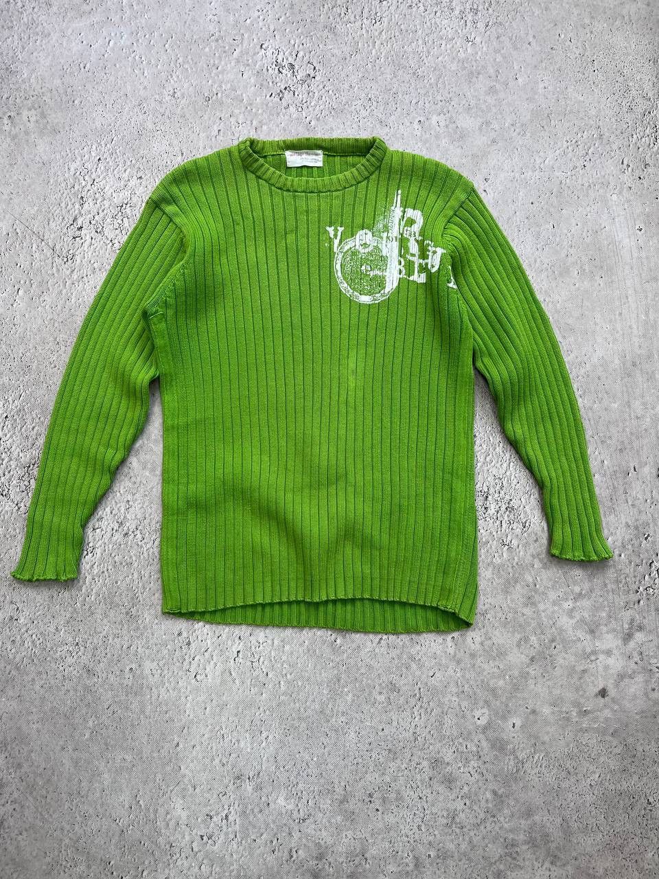 20471120 × Seditionaries VINTAGE Y2K Seditionaries Knitted Print 777 Stylish Sweater Size US M / EU 48-50 / 2 - 2 Thumbnail