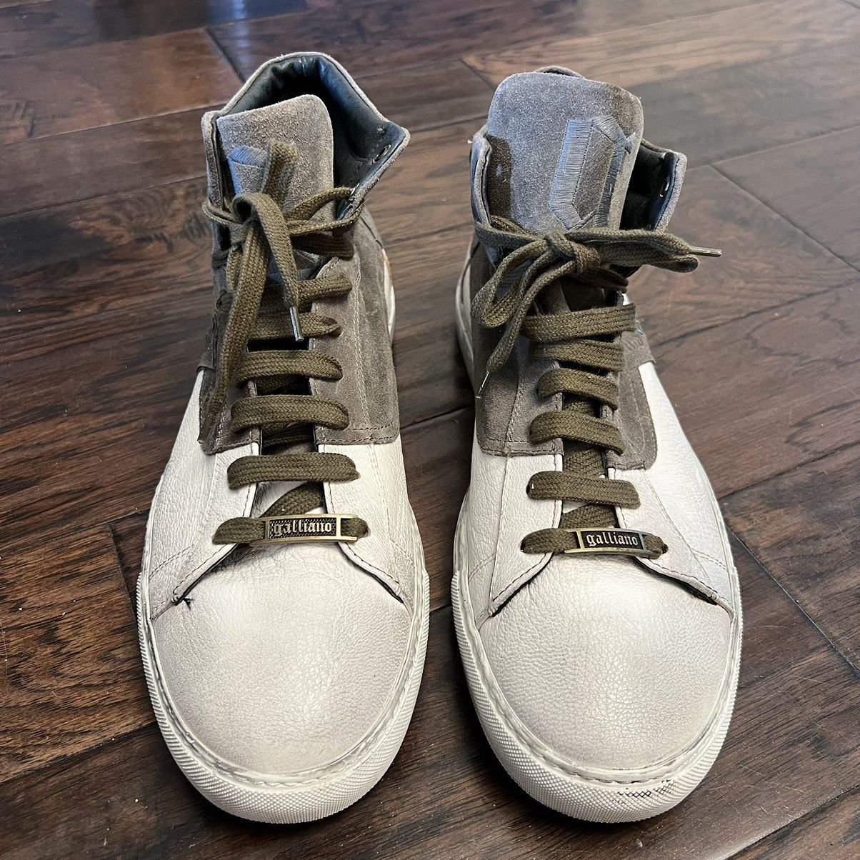 John Galliano Galliano Men’s Genuine Leather Sneakers Size US 13 / EU 46 - 2 Thumbnail