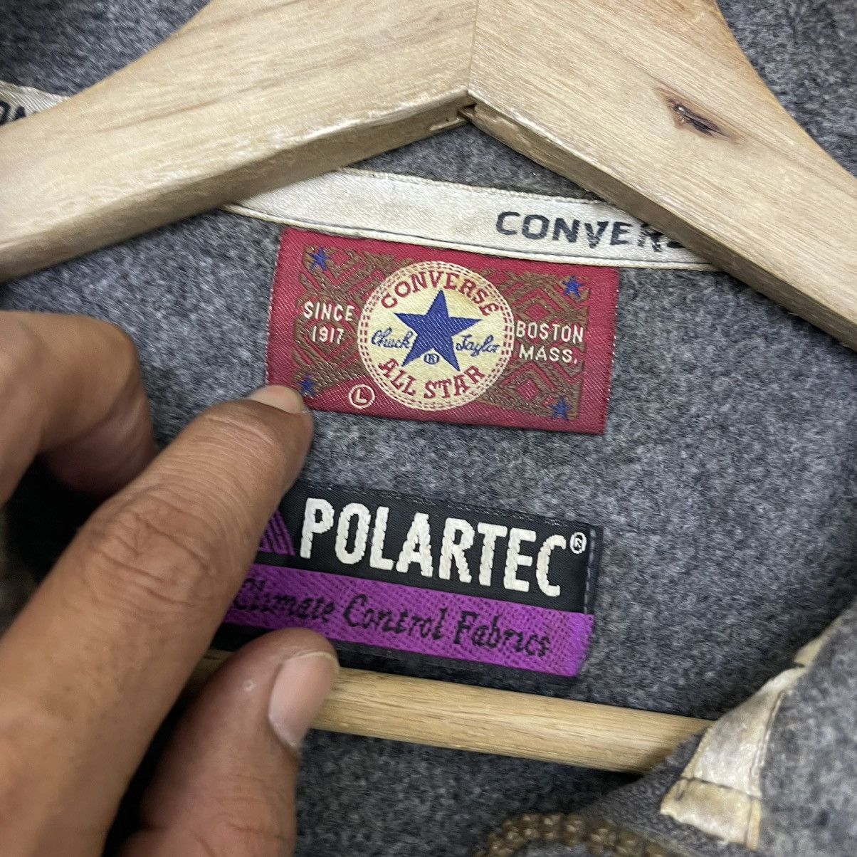 Converse × Polartec Vintage Converse Polartec Half Zipper Size US M / EU 48-50 / 2 - 7 Thumbnail