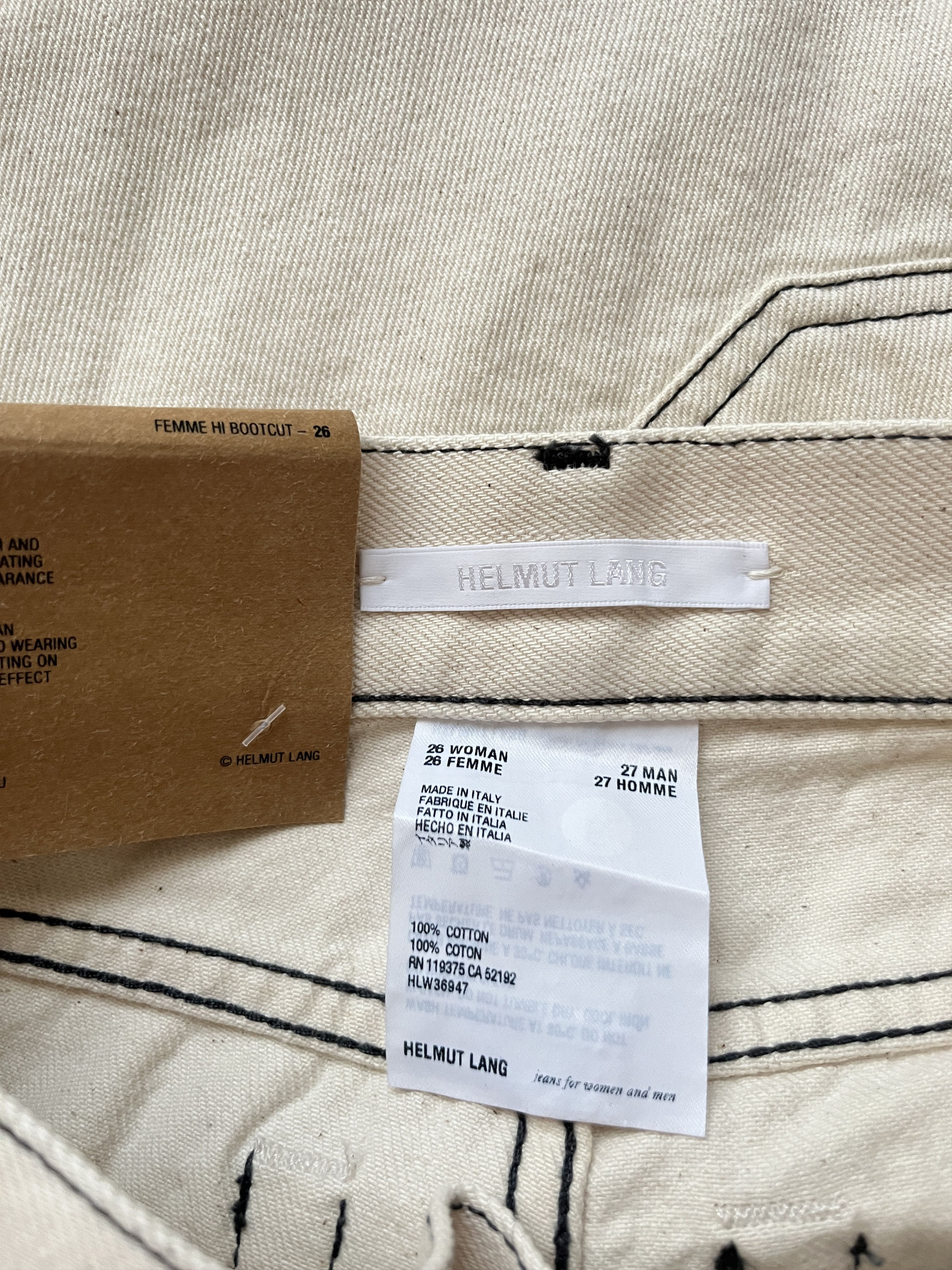 Helmut Lang ⚡️QUICK SALE⚡️Helmut Lang Natural Hi Bootcut Jeans Pants Size 26" / US 2 / IT 38 - 4 Thumbnail