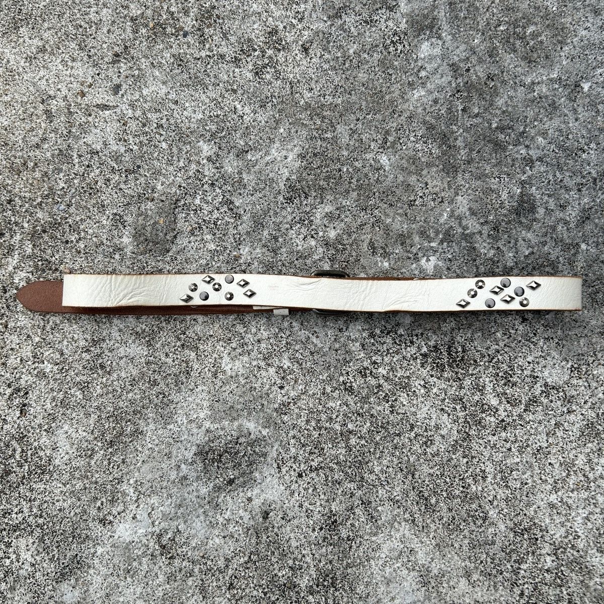 Vintage Vintage studded leather belt (Kapital Style) Size ONE SIZE - 7 Thumbnail