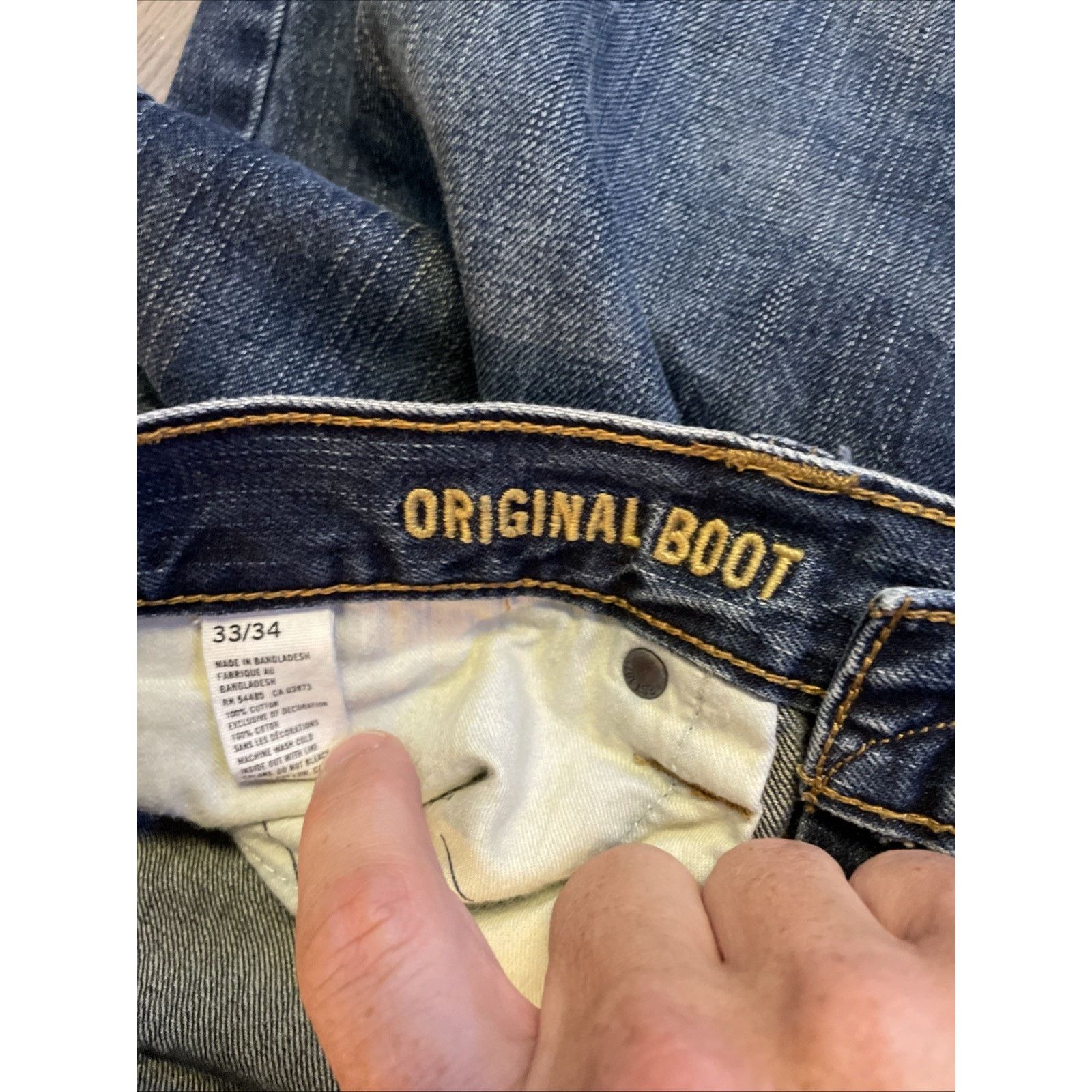 American Eagle Outfitters American Eagle Men's Jeans Size 33x34 Classic Boot Cut Dark Size US 33 - 8 Thumbnail