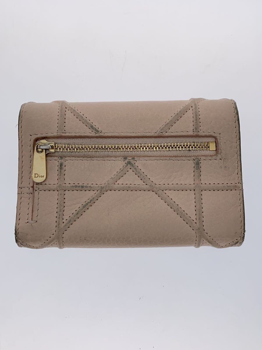 Dior Dior Leather Tri-Fold Wallet Pink Size ONE SIZE - 2 Thumbnail