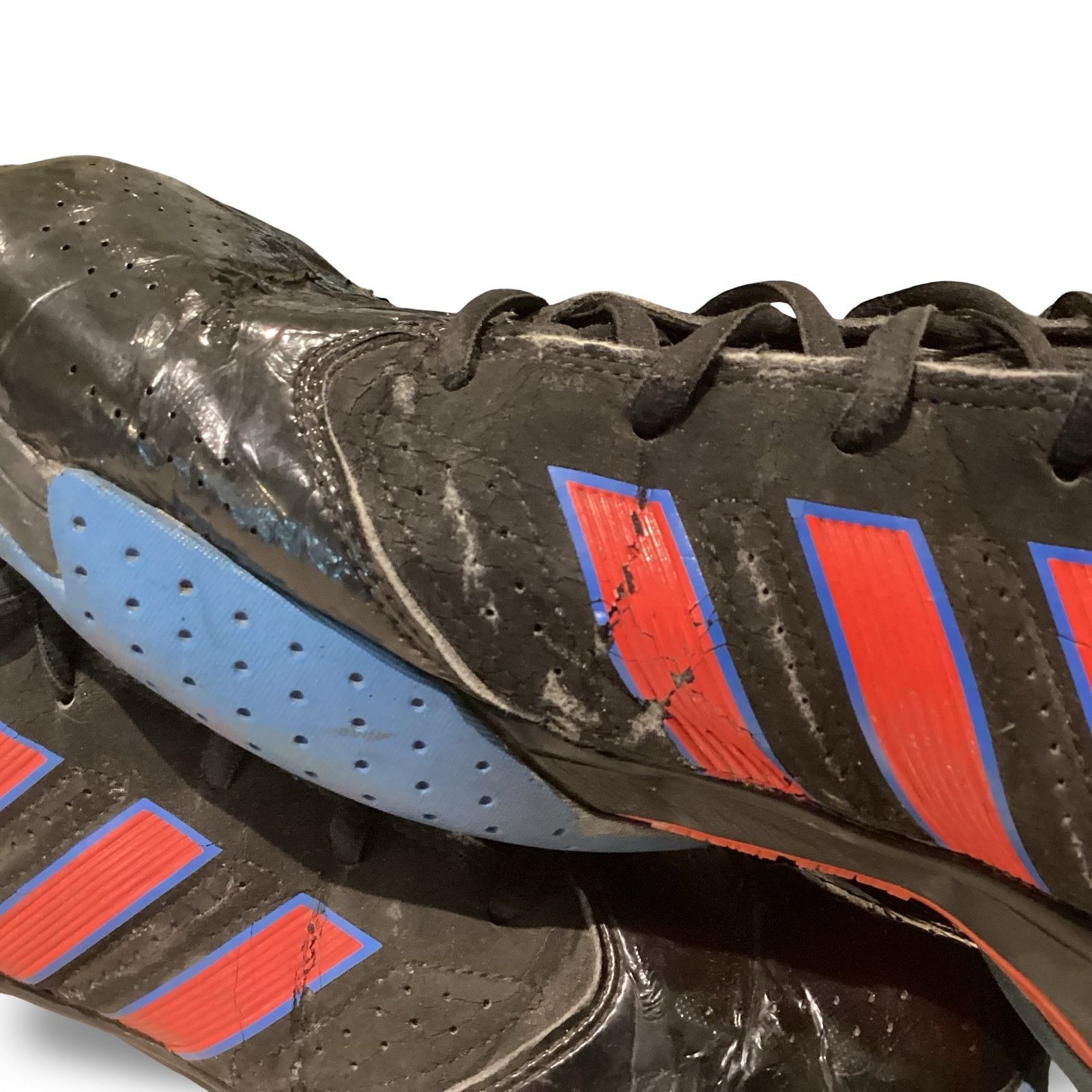Adidas Adidas Cross 'Em 2 Black/Red/Blue Mens Basketball Shoes Size US 13 / EU 46 - 10 Thumbnail