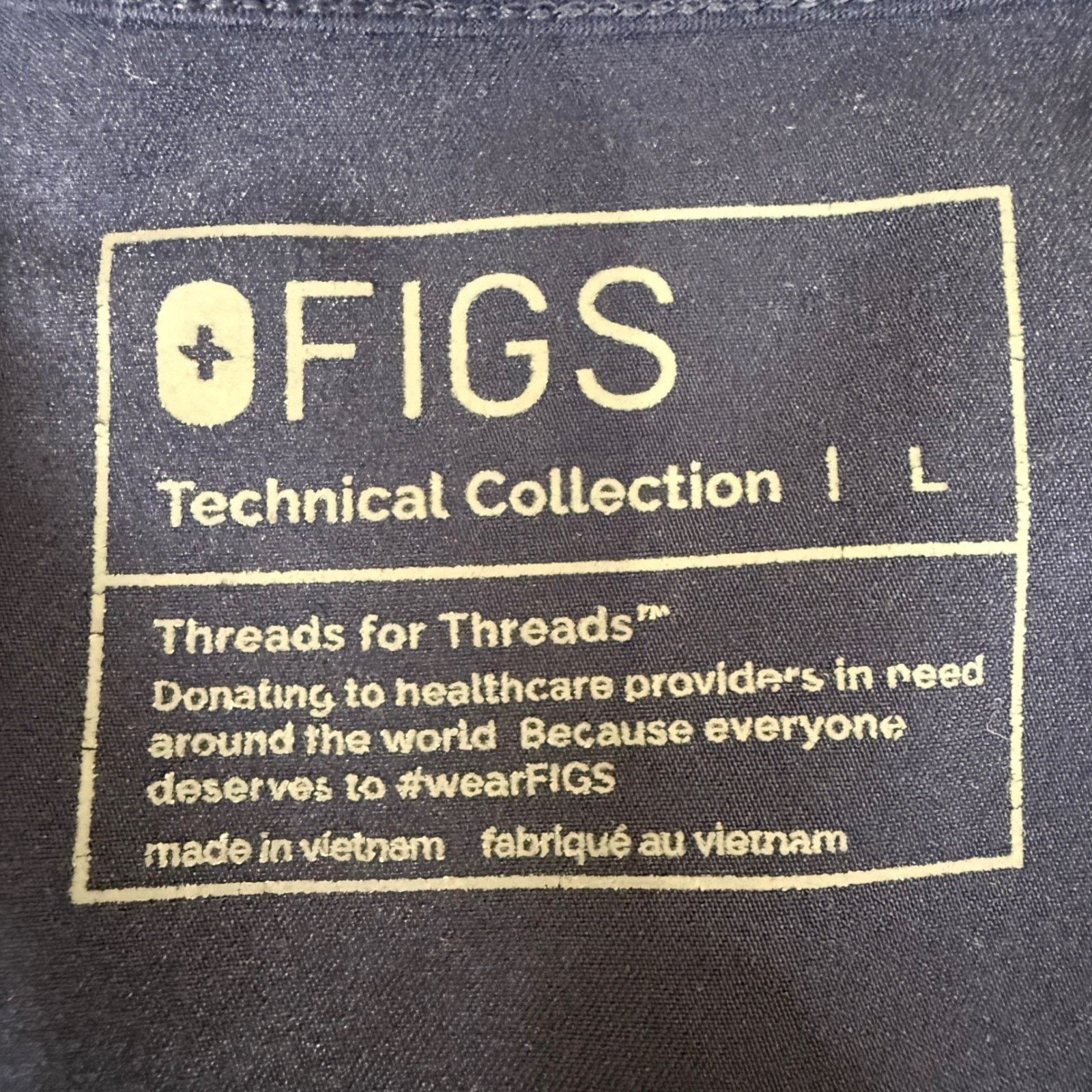 Other FIGS Catarina Womens Scrub Top Shirt Large Navy Blue Medical Size L / US 10 / IT 46 - 2 Thumbnail