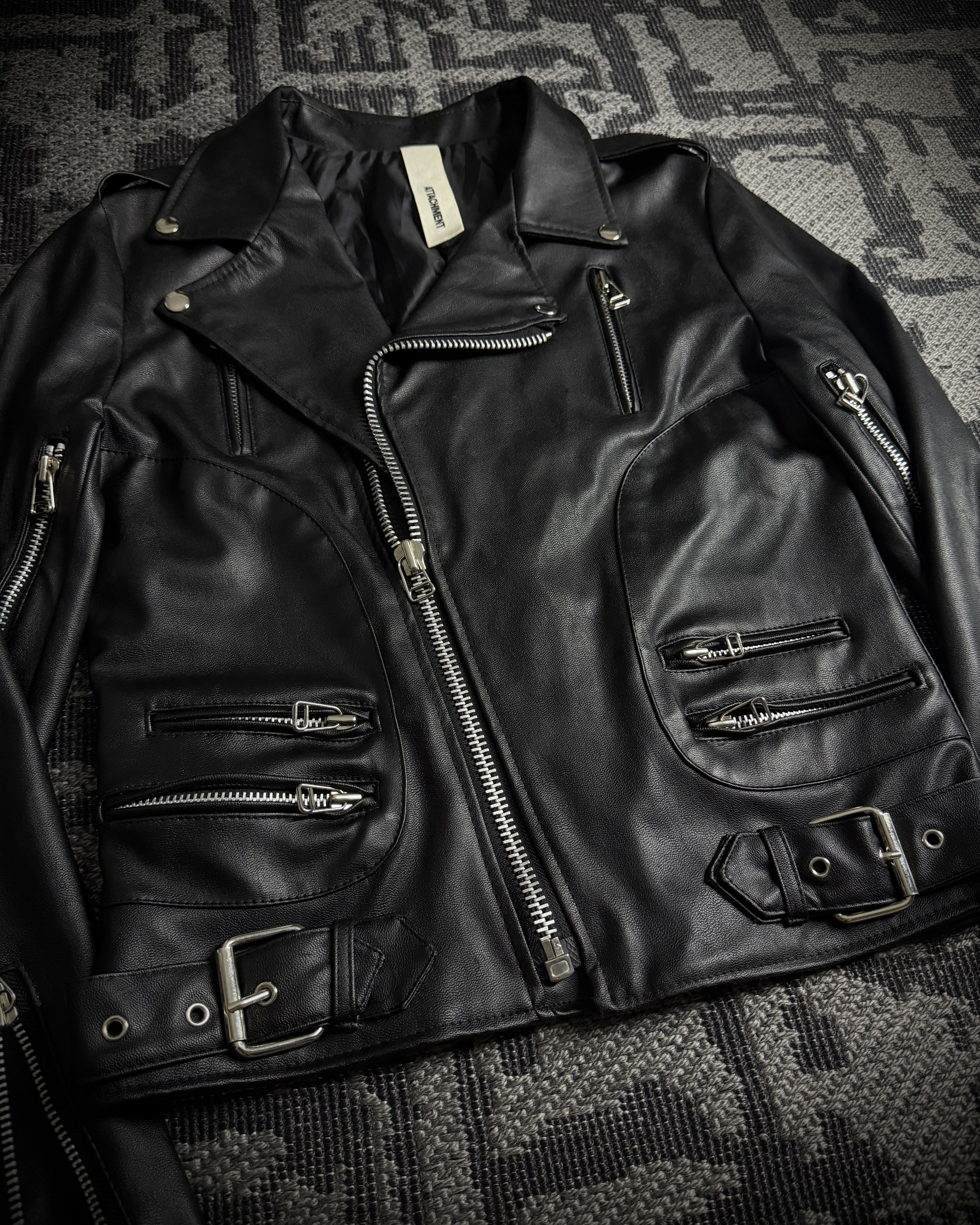 Attachment Attachment Multi-zip leather biker jacket Size US S / EU 44-46 / 1 - 3 Thumbnail