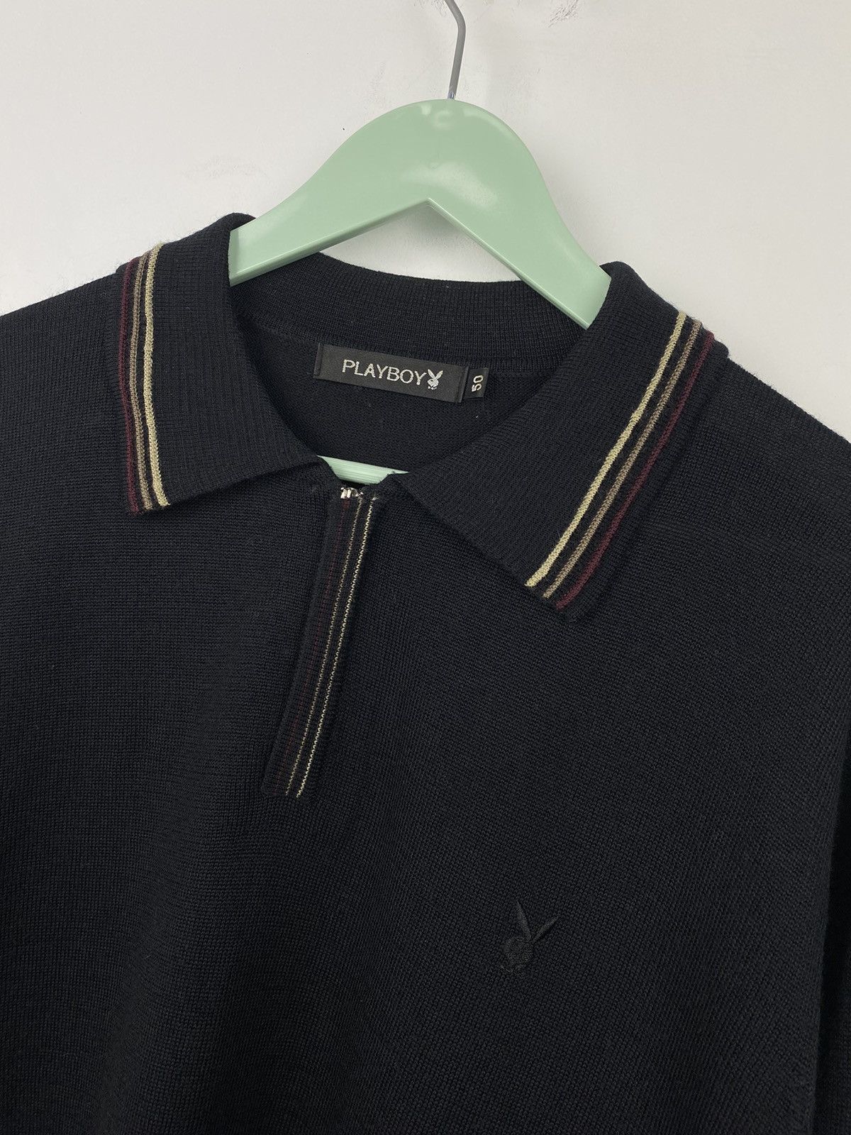 Playboy Vintage 90s Playboy Wool Long Sleeve Shirt Y2K Supreme Size US M / EU 48-50 / 2 - 2 Thumbnail