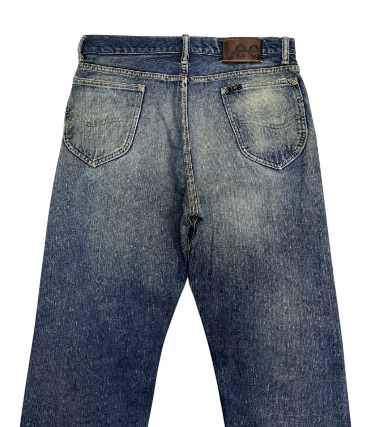 Lee 🔥VINTAGE LEE RIDERS HALF SELVEDGE DISTRESSED DENIM BAGGY Size US 33 - 5 Thumbnail