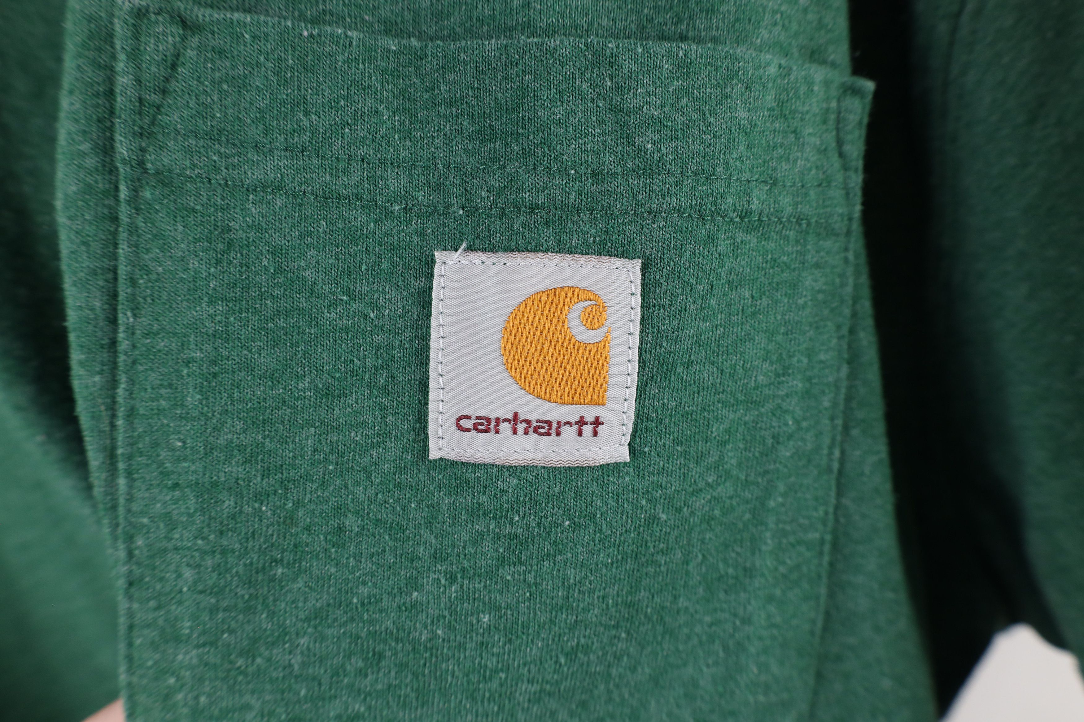 Carhartt Vintage Carhartt Out Loose Fit Pocket T-Shirt Heather Green Size US XL / EU 56 / 4 - 4 Thumbnail