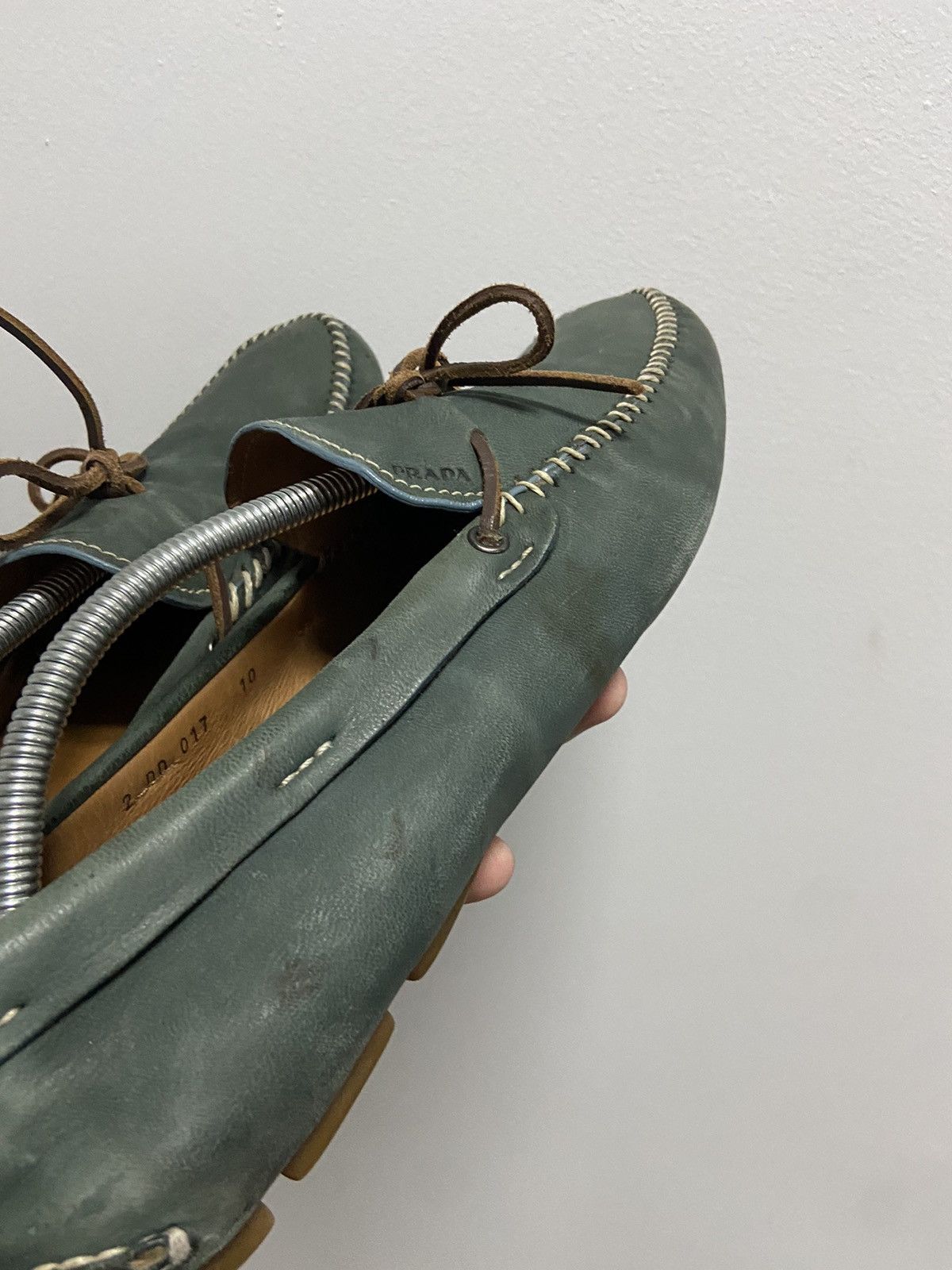 Prada × Vintage Prada Vintage Brown Shoes Sandals Moccasins Luxury Size US 12 / EU 45 - 12 Thumbnail