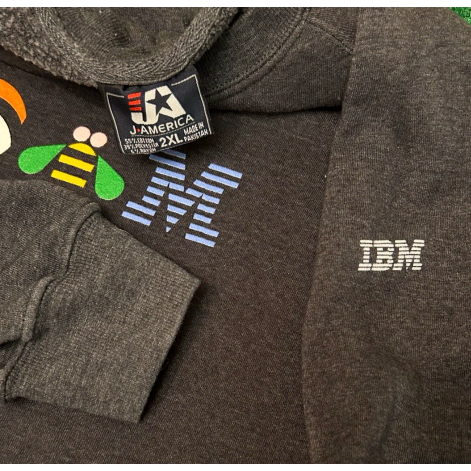Logo 7 VINTAGE IBM Technology Logo VTG Crewneck Sweater Mens 2XL Gray 90s Tech Hip Hop USA Long Sleeve Pullover Size US XXL / EU 58 / 5 - 2 Thumbnail