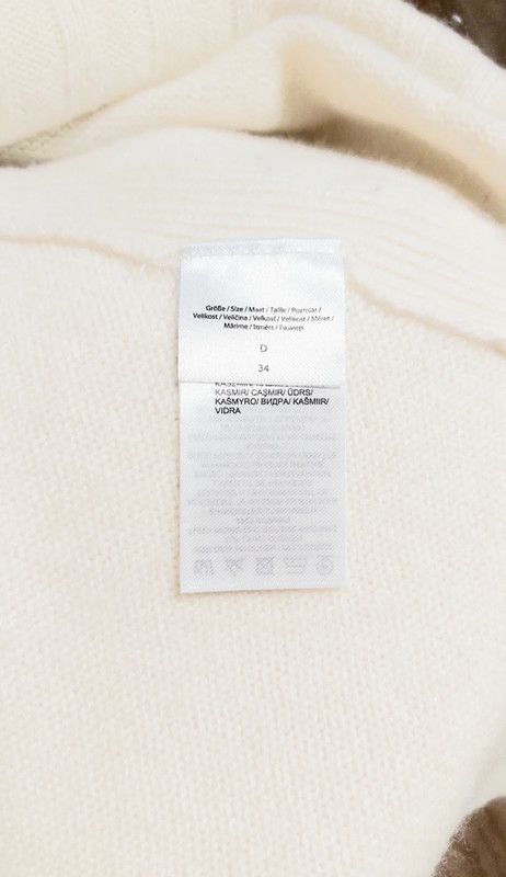 Other 100% cashmere sweater turtleneck jumper ecru vintage Size XS / US 0-2 / IT 36-38 - 7 Thumbnail