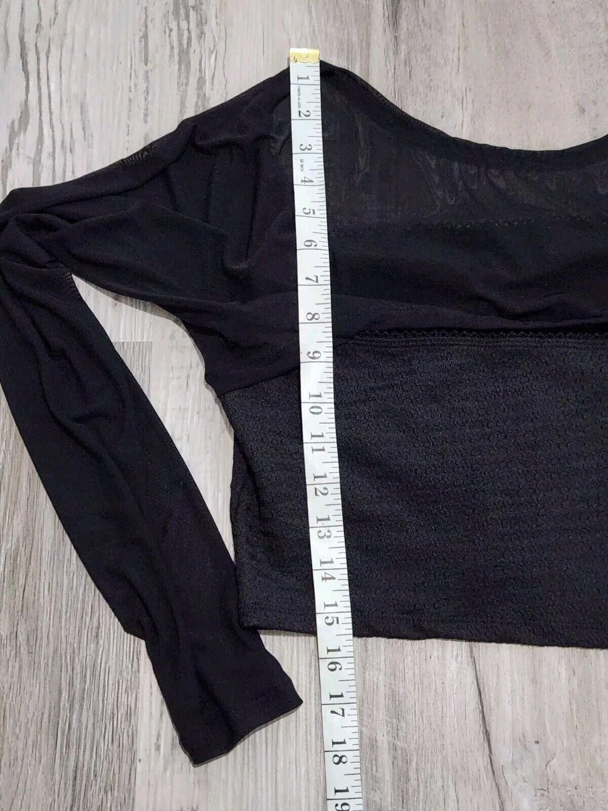Shein Shein Crop Top Petite Large Black See Through 90s Y2k Size L / US 10 / IT 46 - 5 Thumbnail