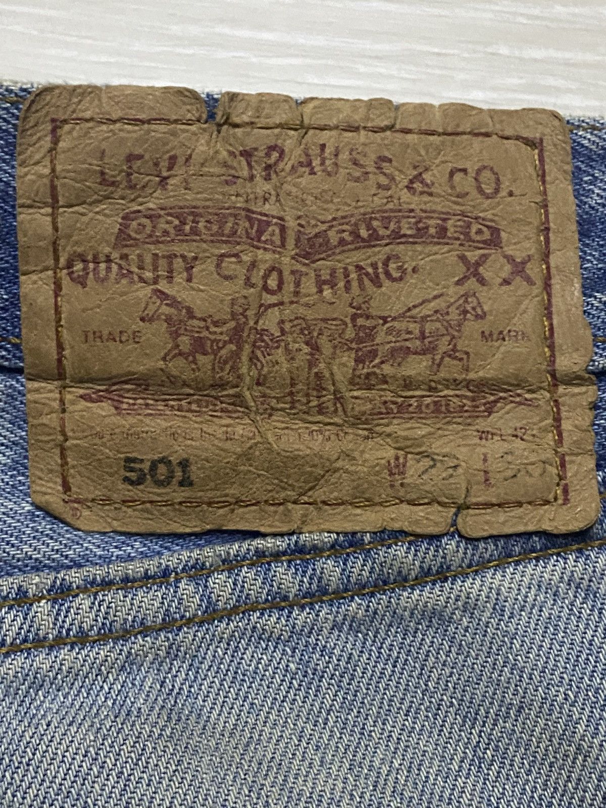 Levi's Vintage Levis 501 Grunge Mud Wash Distressed Jeans Size US 28 / EU 44 - 11 Thumbnail