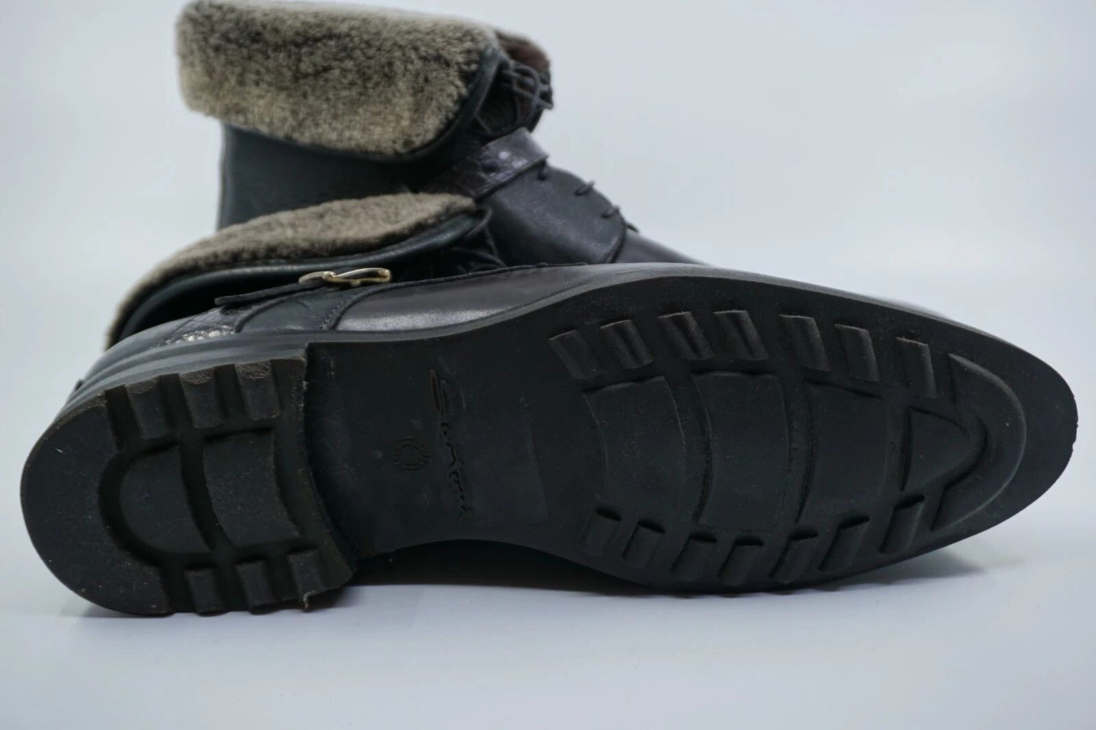 Santoni NEW Santoni Goodyear Fur Boots EU 42.5 UK 8.5 US 9.5 Size US 9.5 / EU 42-43 - 6 Thumbnail
