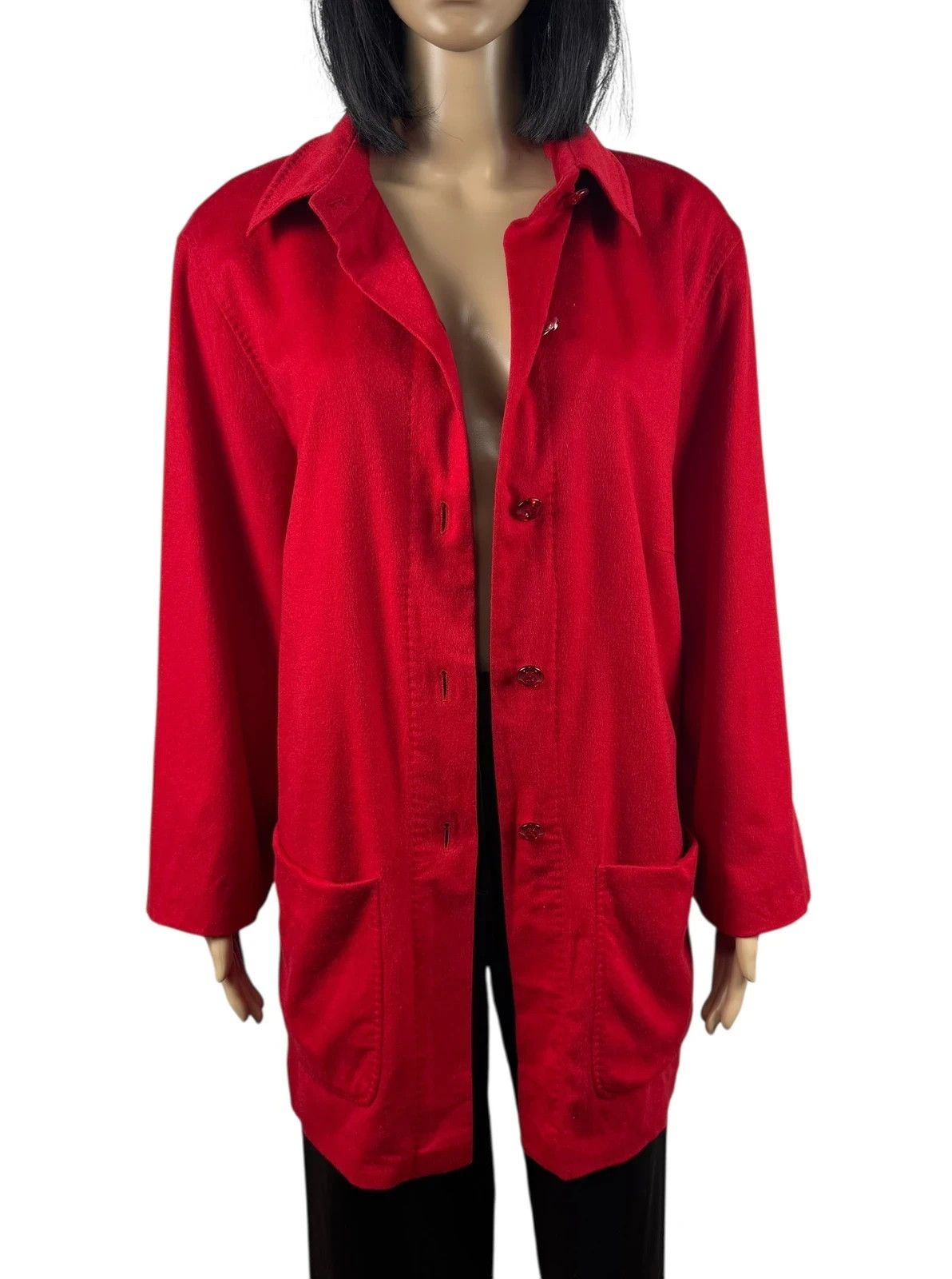 Escada Escada Margaretha Ley 100% Cashmere Coat Collared size 44 Size XL / US 12-14 / IT 48-50 - 11 Thumbnail