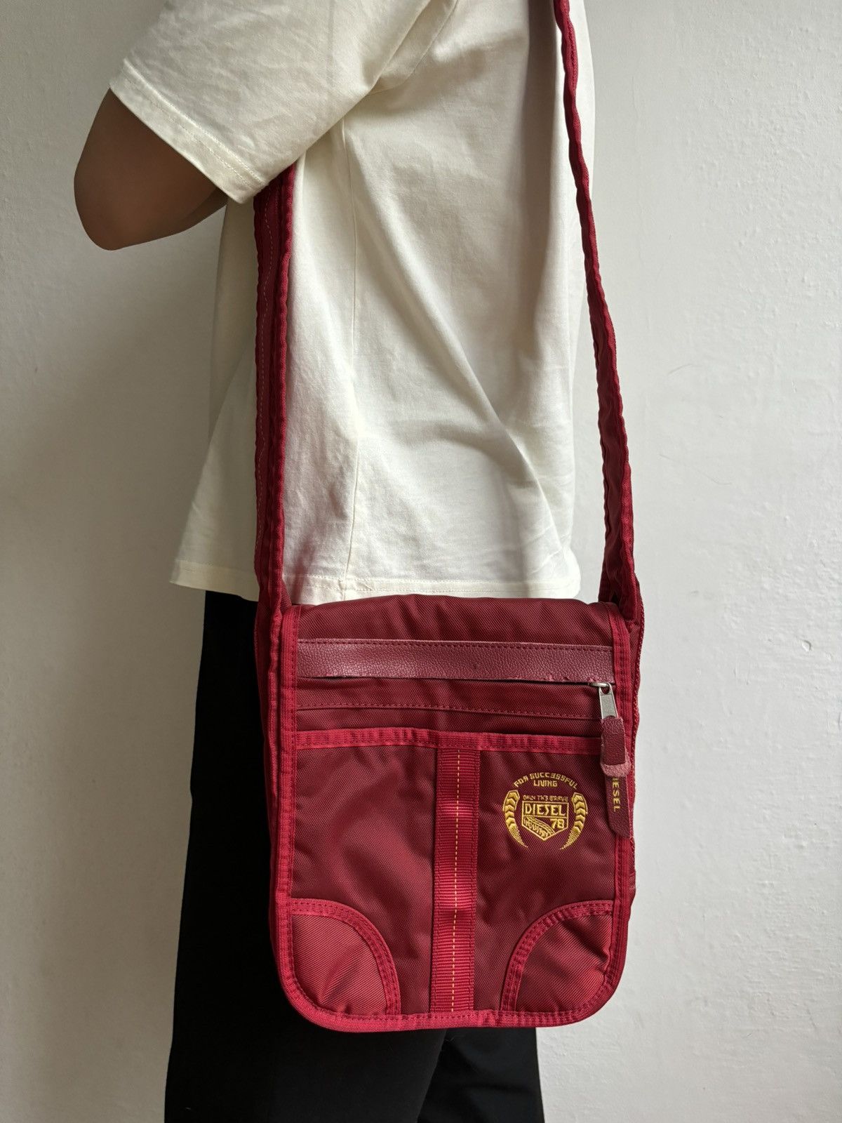Diesel Diesel Vintage 00s Spare Parts Nylon Shoulder Messenger Bag 