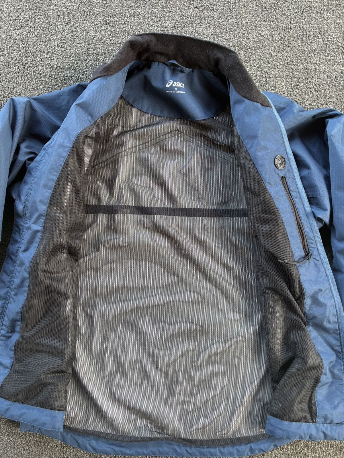 Asics Asics Running Jacket Men’s Small – Blue Full Zip Windbreaker Size US S / EU 44-46 / 1 - 5 Thumbnail