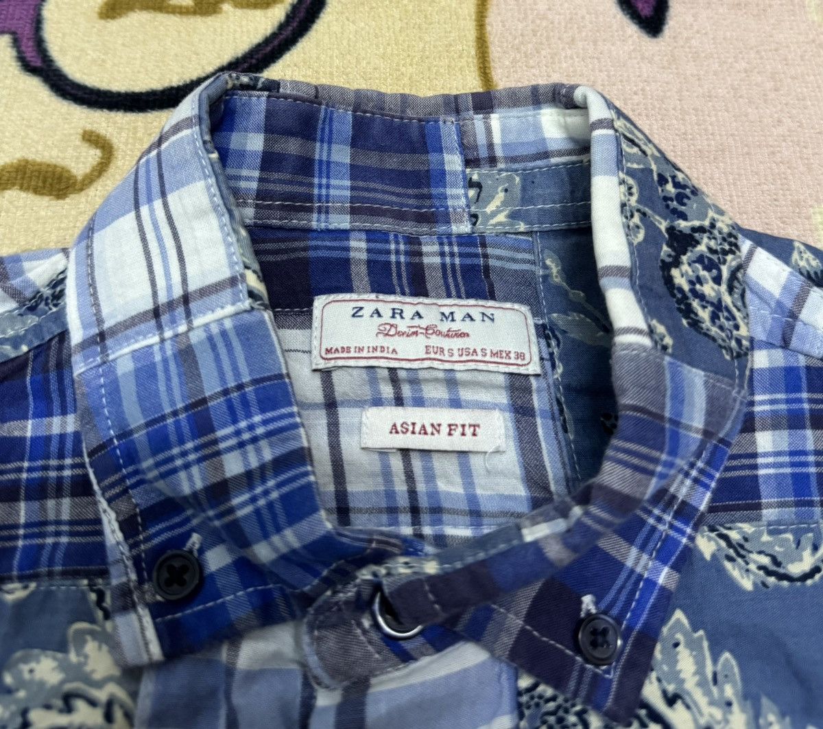 Zara ZARA Patchwork Button Ups Shirt Size US S / EU 44-46 / 1 - 7 Thumbnail