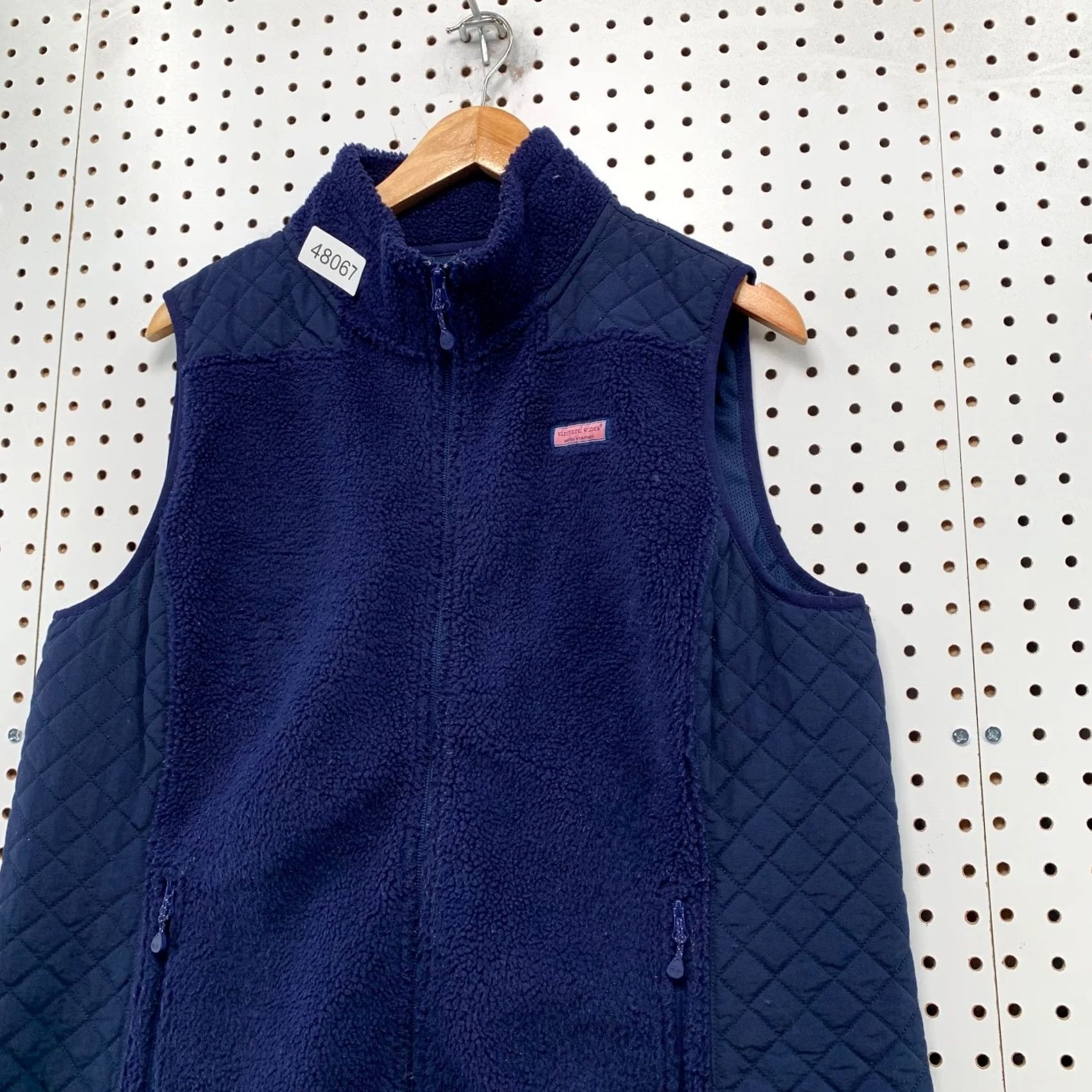 Vineyard Vines Vineyard Vines Fleece Vest Womens XL Blue Quilted Sherpa Sleeveless Preppy Vest Size XL / US 12-14 / IT 48-50 - 6 Thumbnail