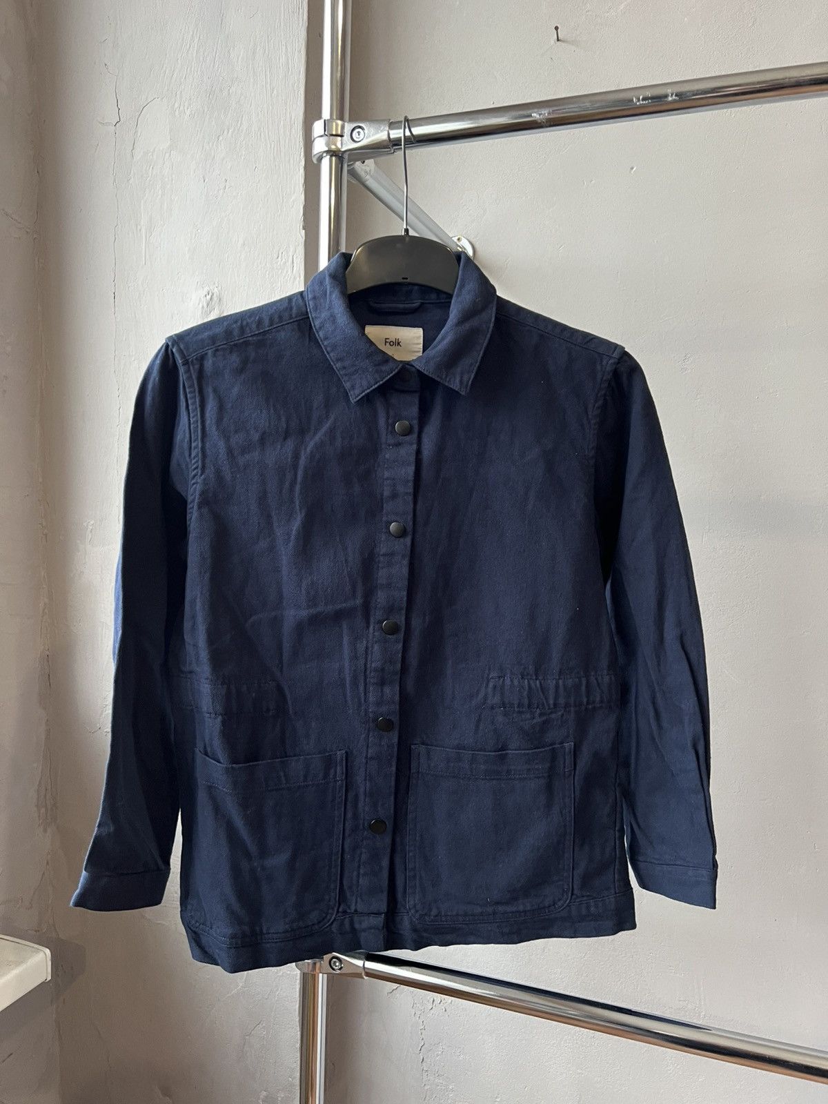Folk FOLK DESIGN LINE COTTON NAVY BUTTON SHIRT SIZE S Size US S / EU 44-46 / 1 - 3 Thumbnail