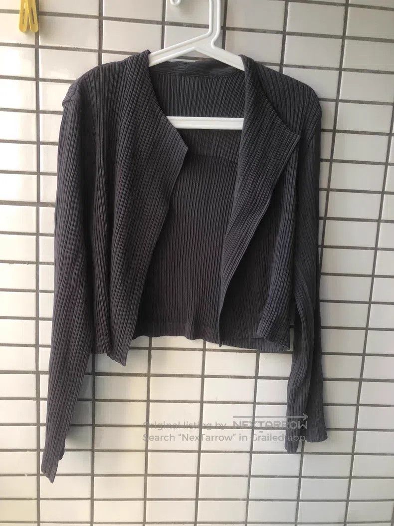 Issey Miyake Issey Miyake Pin-Tuck Jacket Size L / US 10 / IT 46 - 1 Thumbnail