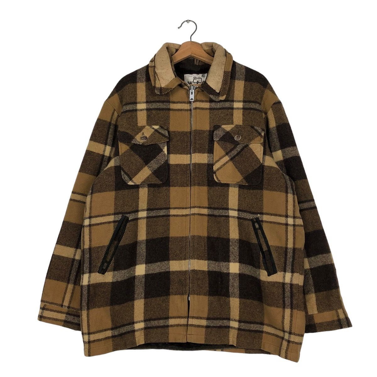 Woolrich Woolen Mills 🔥VINTAGE WOOL JACKET WOOLRICH MADE IN USA TARTAN DESIGN Size US XL / EU 56 / 4 - 3 Thumbnail