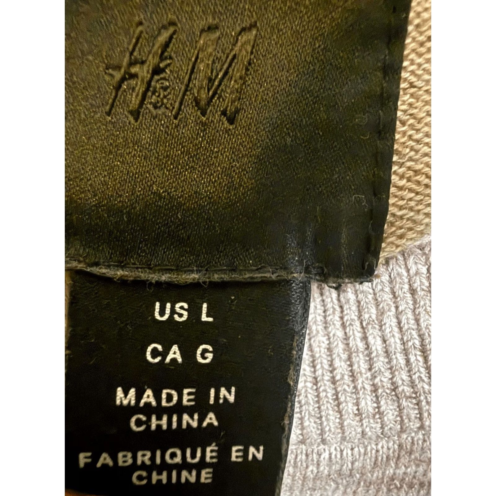 H&M H&M Men’s Cotton Knit Crew Neck Long Sleeve Pullover Sweater Beige Large Size US L / EU 52-54 / 3 - 7 Thumbnail
