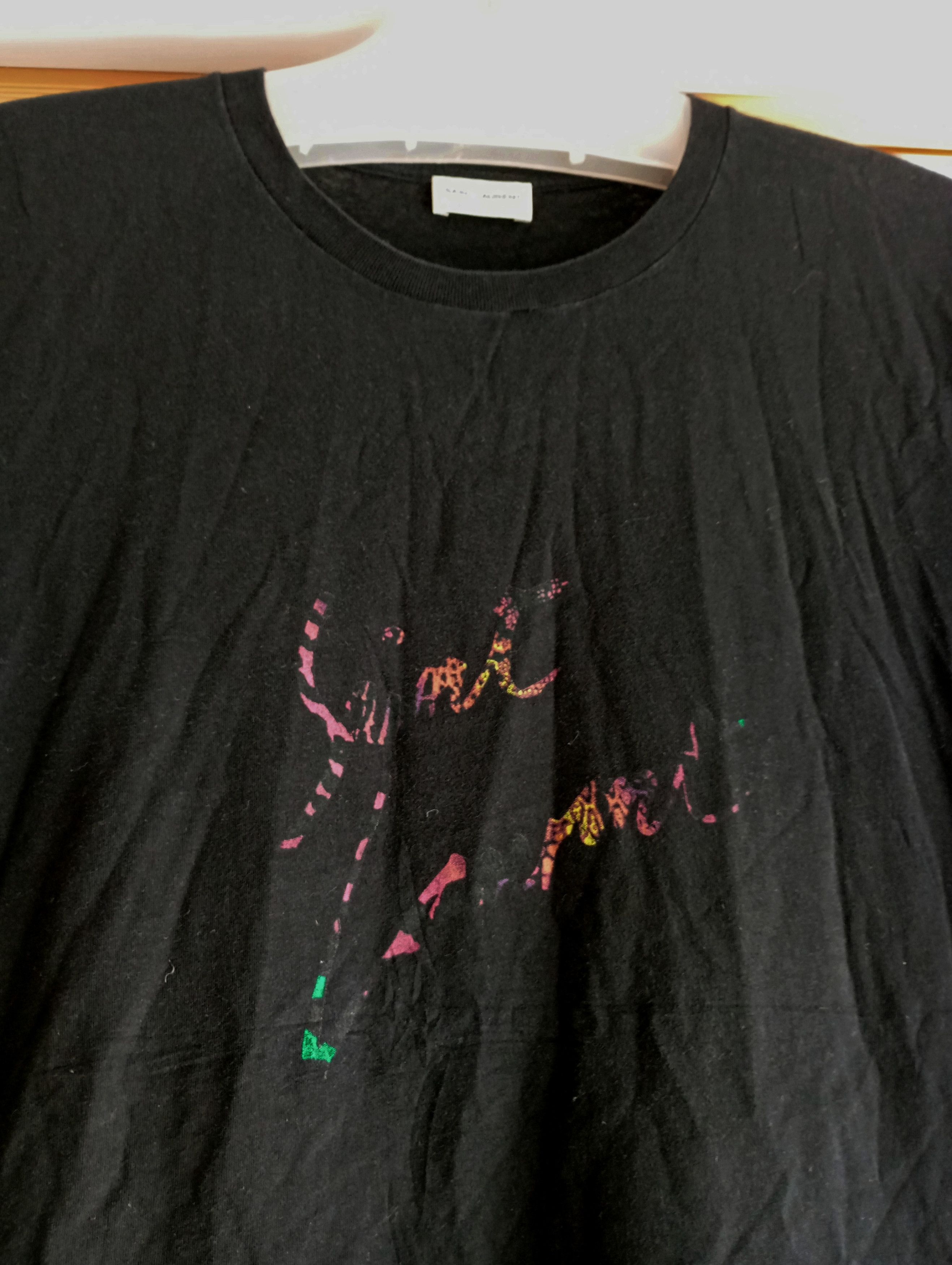 Saint Laurent Paris Saint Laurent Paris Signature Logo Black Tshirt Size US XS / EU 42 / 0 - 5 Thumbnail