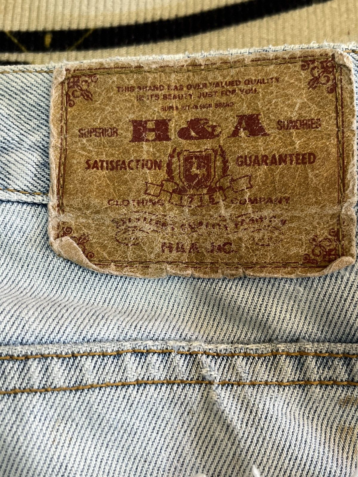 Japanese Brand × Vintage Vintage H&A Baggy Distressed Denim Size US 33 - 13 Thumbnail