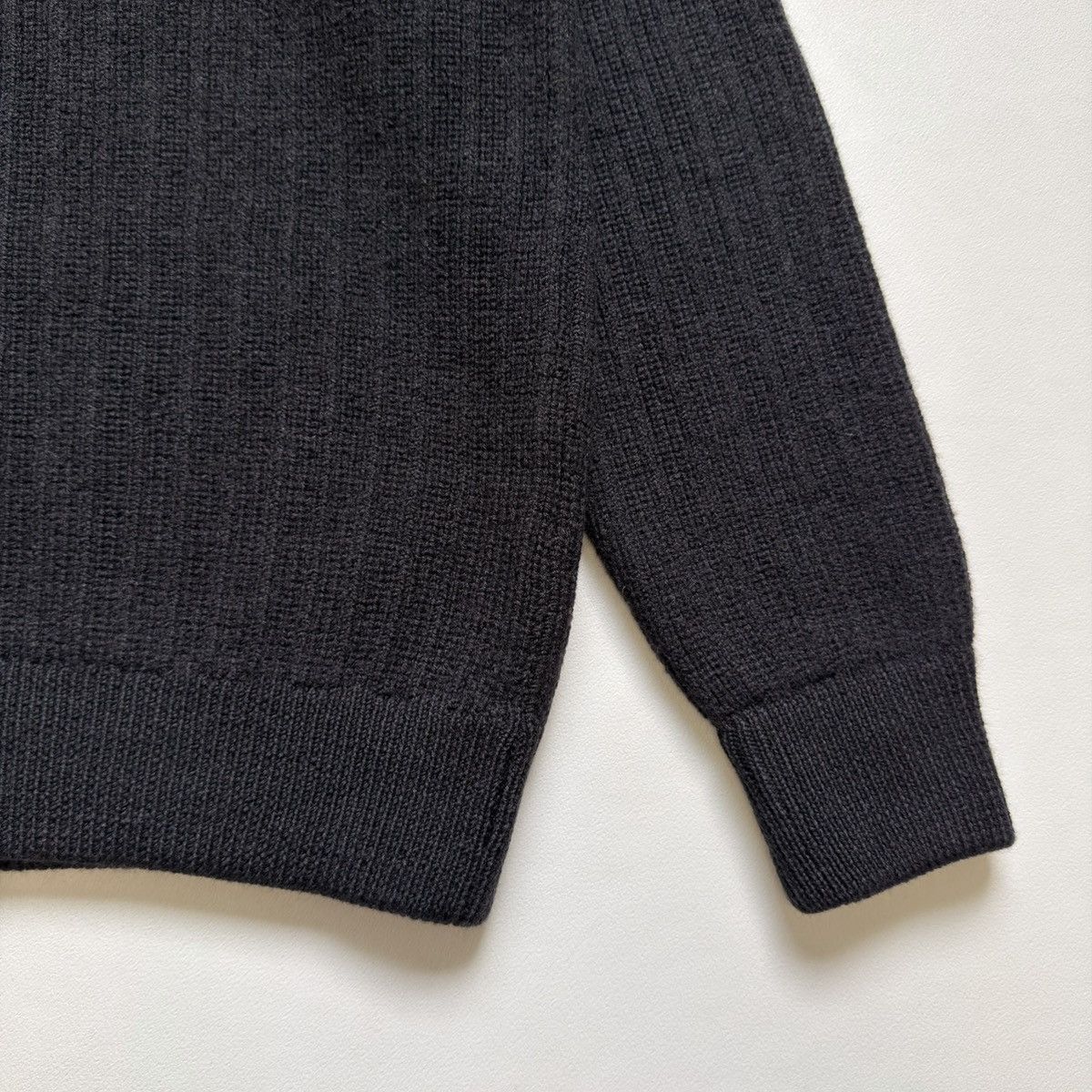 Our Legacy Brushed Ribbed Knit Wool Zip Drivers Sweater Size US M / EU 48-50 / 2 - 9 Thumbnail