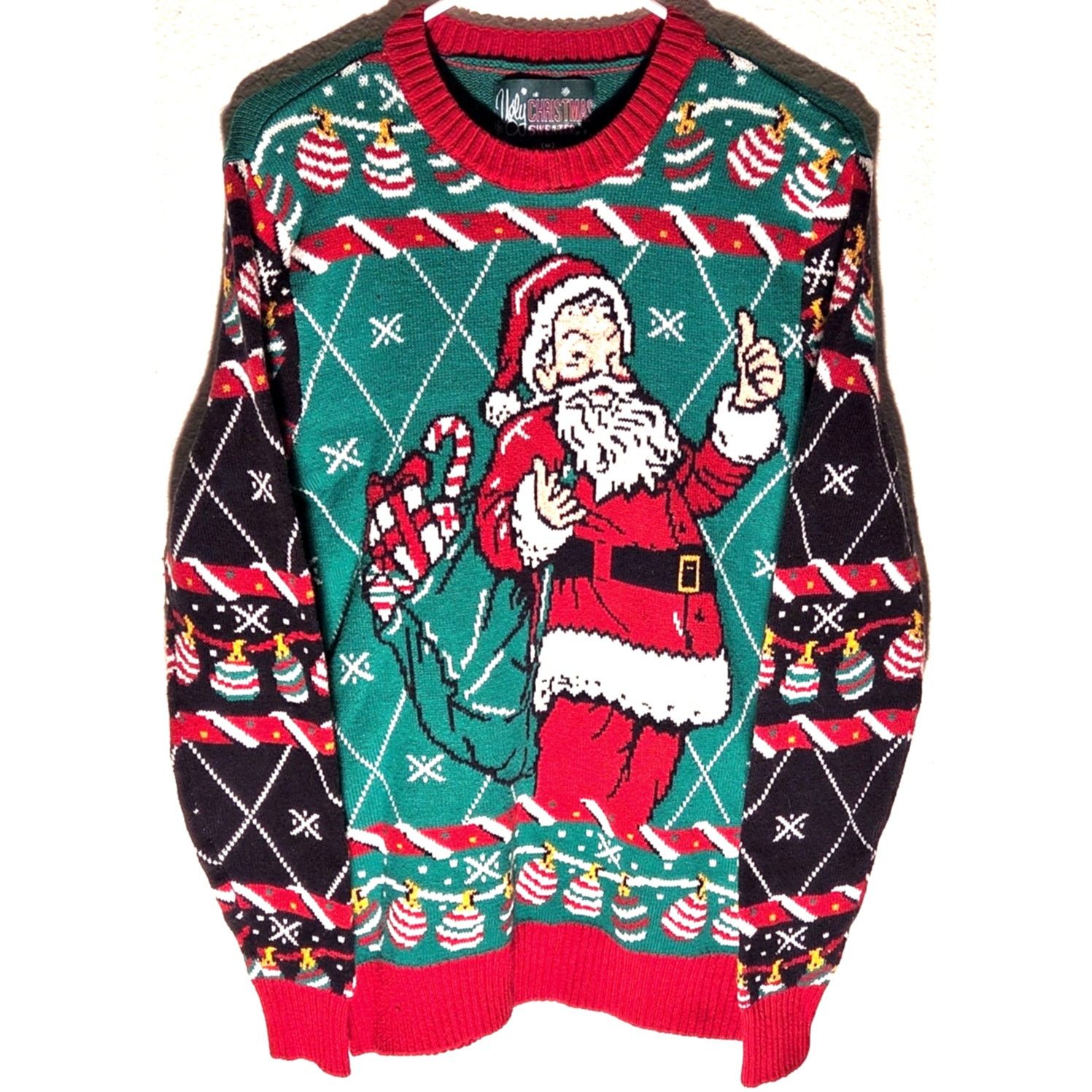 & Other Stories Men's Santa Claus & Decorations Holiday Ugly Sweater Size US M / EU 48-50 / 2 - 4 Thumbnail