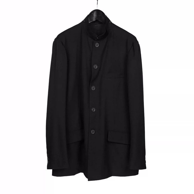 Yohji Yamamoto yohji yamamoto Hooded jacket with stand-up collar jacket 25 Size US M / EU 48-50 / 2 - 3 Thumbnail