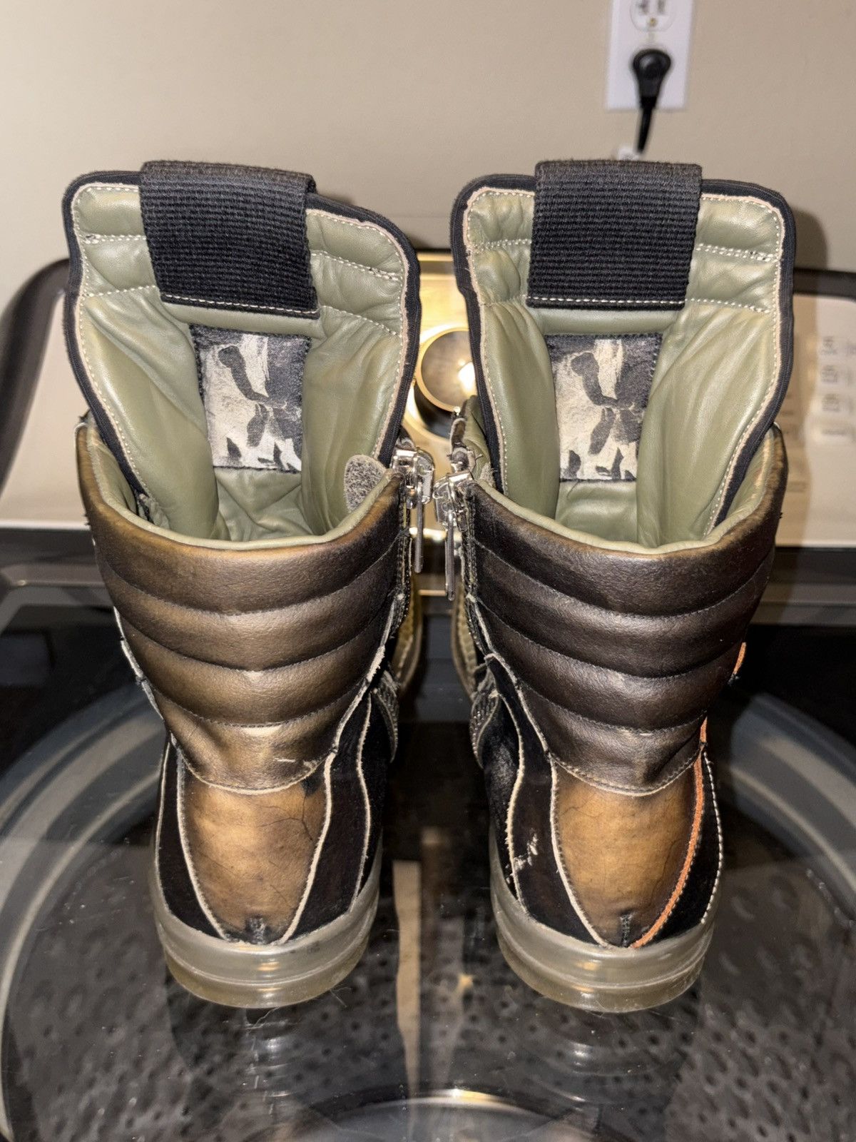 Rick Owens SS19 Babel Transparent Brown Geobaskets Size US 8.5 / EU 41-42 - 11 Thumbnail