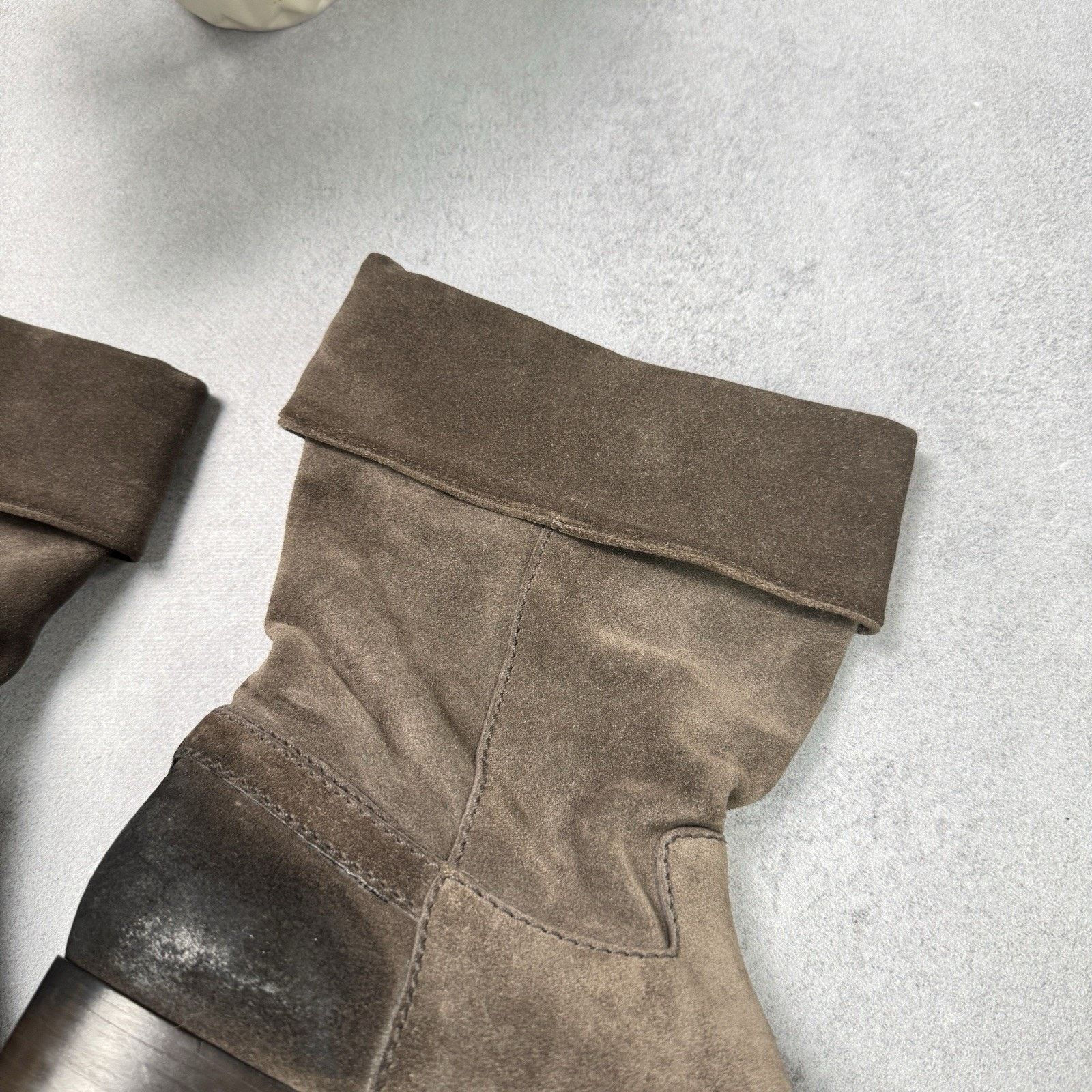 Prada Prada Women Suede High Boot Size EU 40 Us 10 Grey Size US 10 / IT 40 - 20 Thumbnail