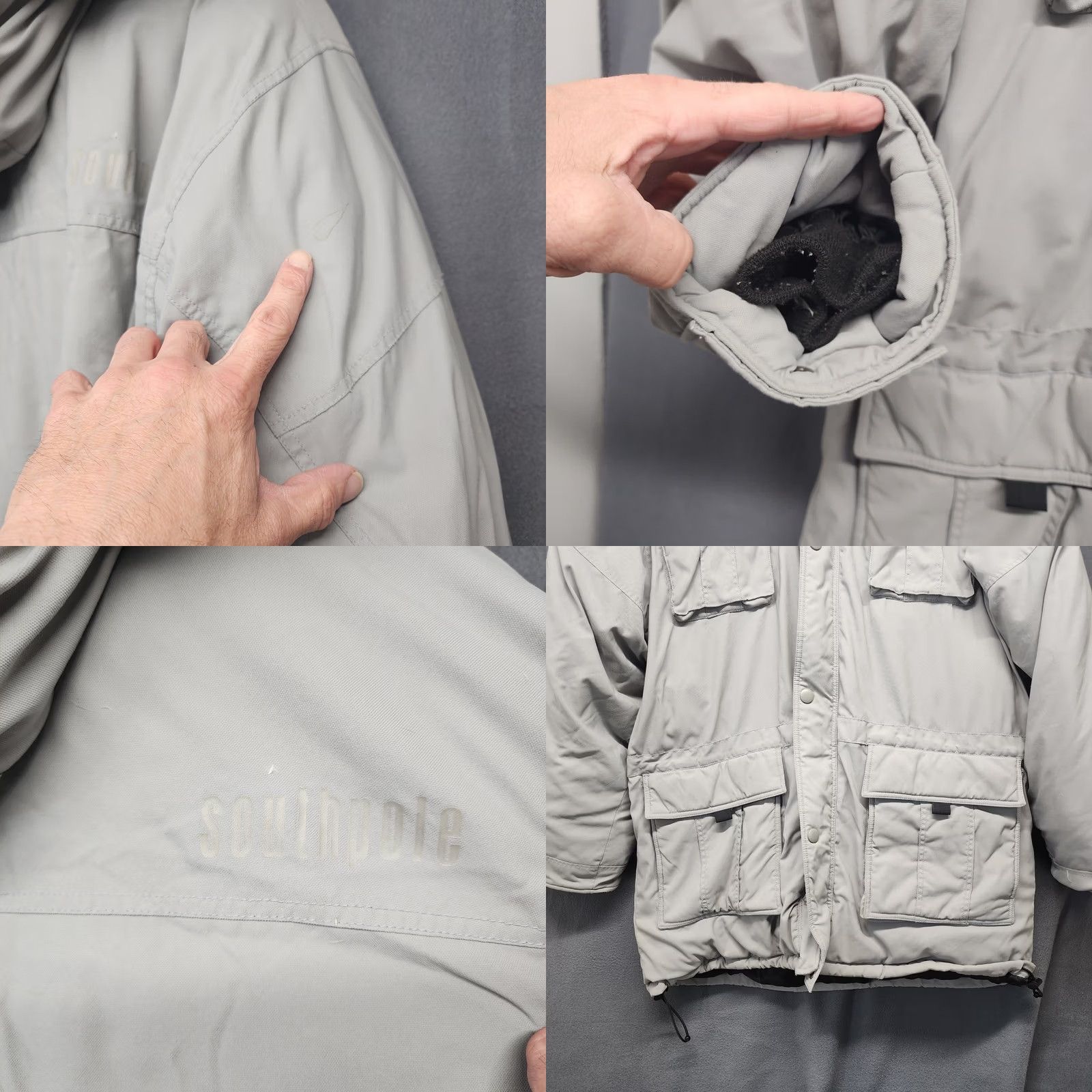 Southpole Southpole Parka Coat Winter Outdoors XL Grey Mens Size US XL / EU 56 / 4 - 8 Thumbnail