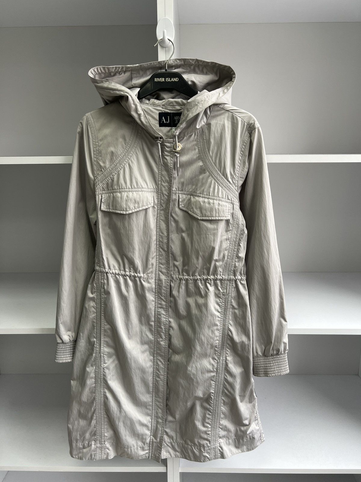 Armani × Designer × Vintage Vintage Armani Jeans Women’s Luxury Coat Jacket Size M / US 6-8 / IT 42-44 - 6 Thumbnail