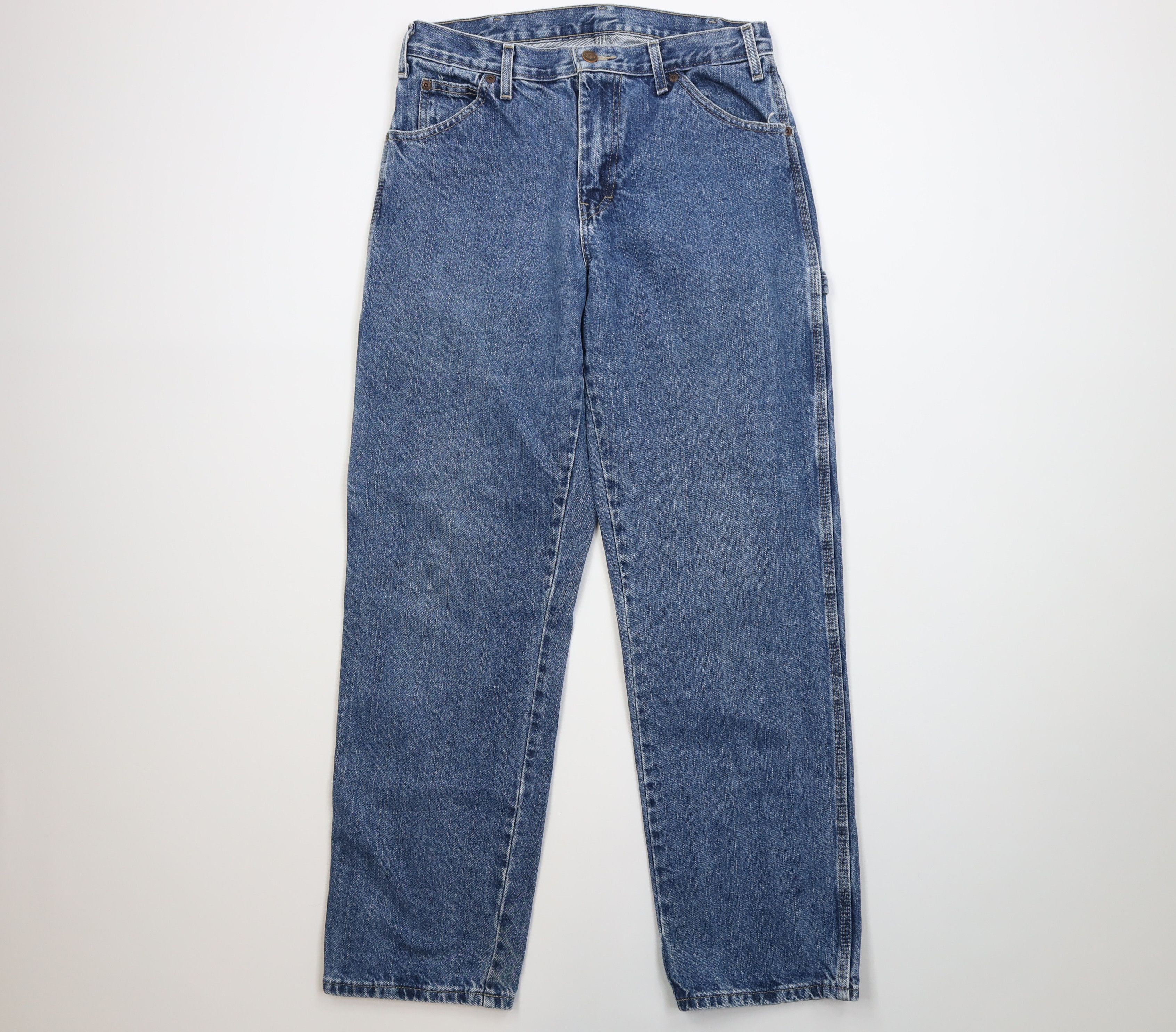 Dickies Vintage Y2K Dickies Spell Relaxed Dungaree Denim Jeans Blue Size US 30 / EU 46 - 1 Thumbnail