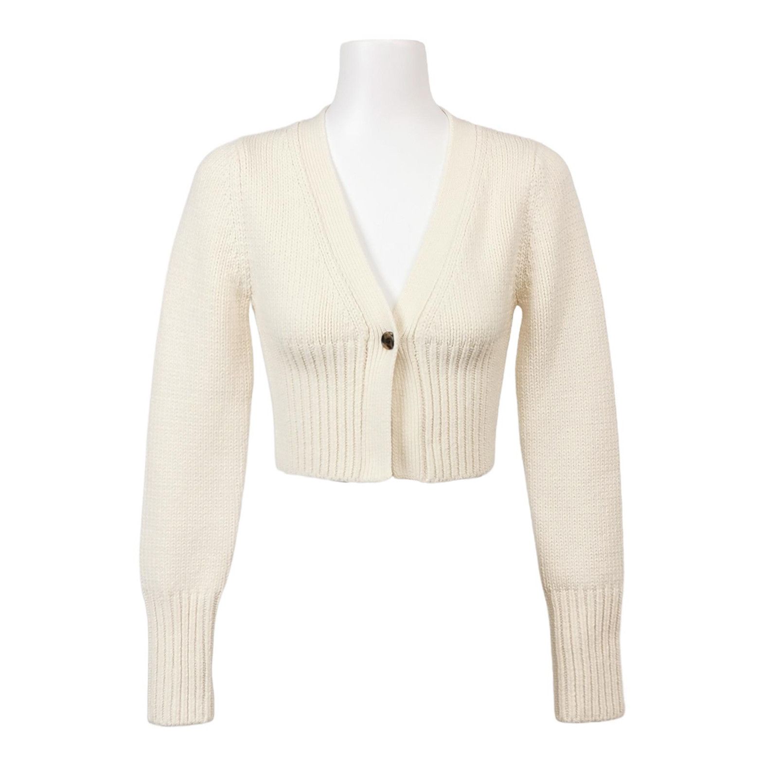 Alexander Wang Alexander Wang Ribbed V-Neck Sweater Size S Size S / US 4 / IT 40 - 1 Thumbnail