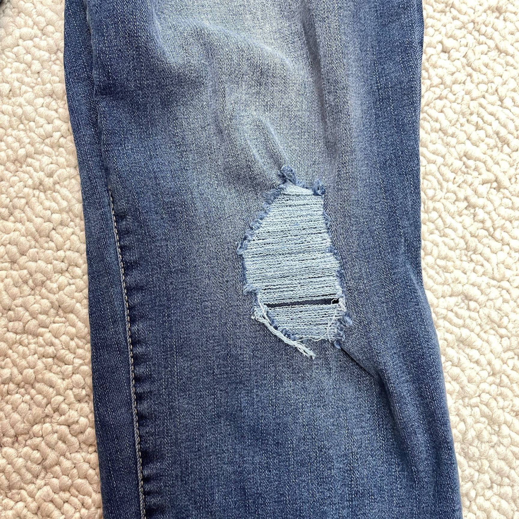 Faded Glory Faded Glory Jeans Womens 16 Blue Denim Dark Wash Straight High Rise 36x28 Size 38" / US 16 / IT 52 - 4 Thumbnail