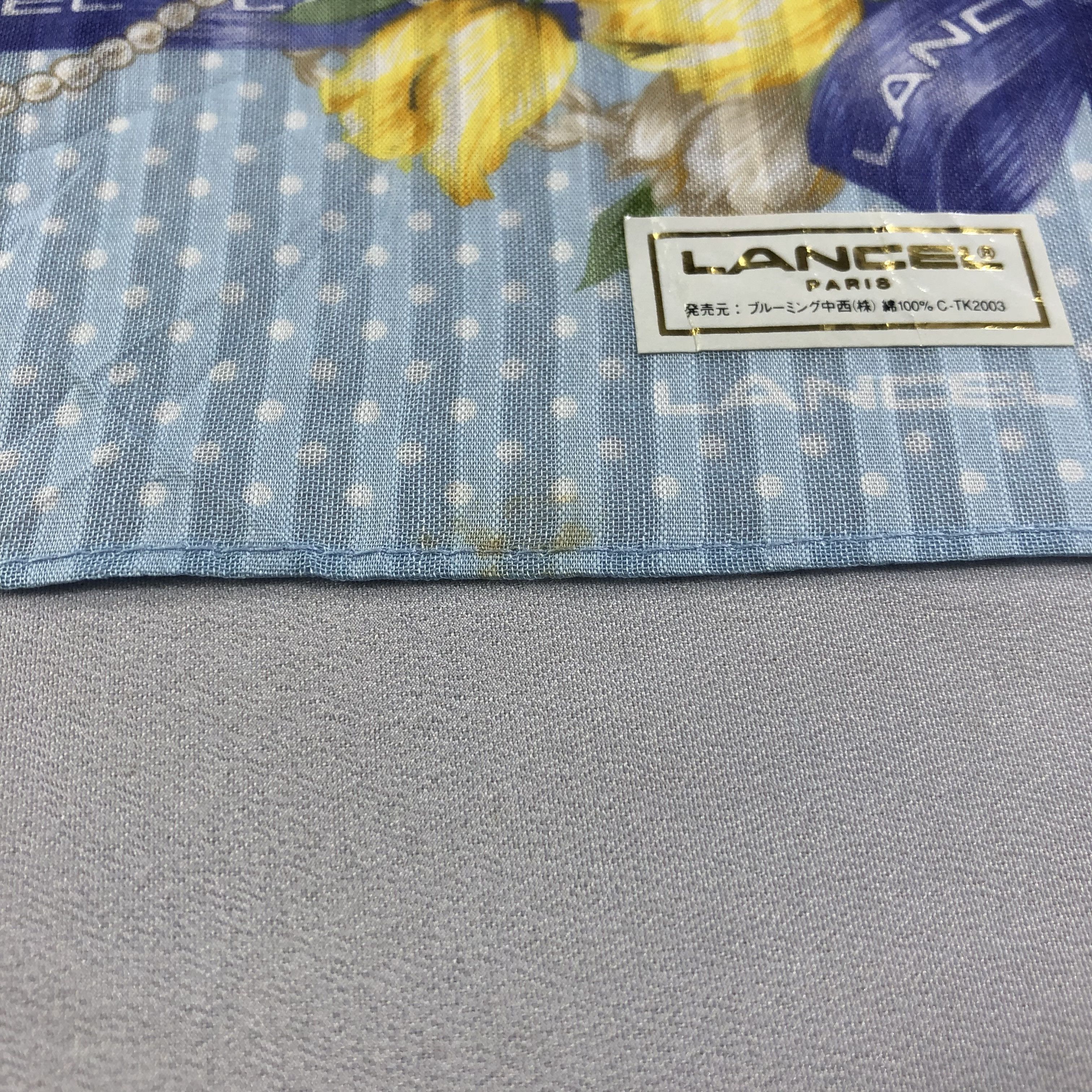 Lancel × Vintage Lancel Handkerchief Neckerchief Bandana H1712 Size ONE SIZE - 6 Thumbnail