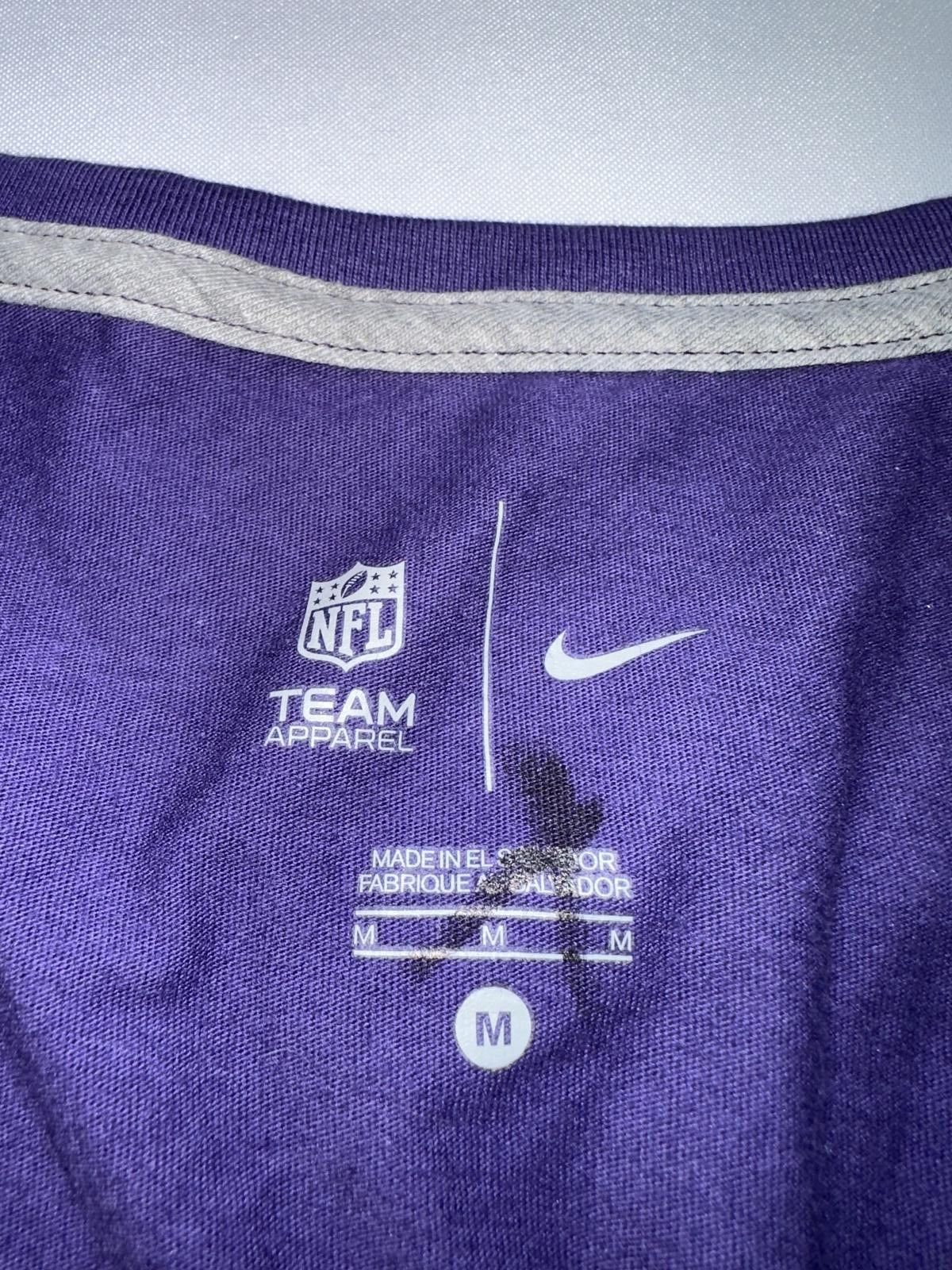 Nike Nike Women’s Baltimore Ravens Logo Athletic Lean Purple T-Shirt Size M / US 6-8 / IT 42-44 - 3 Thumbnail