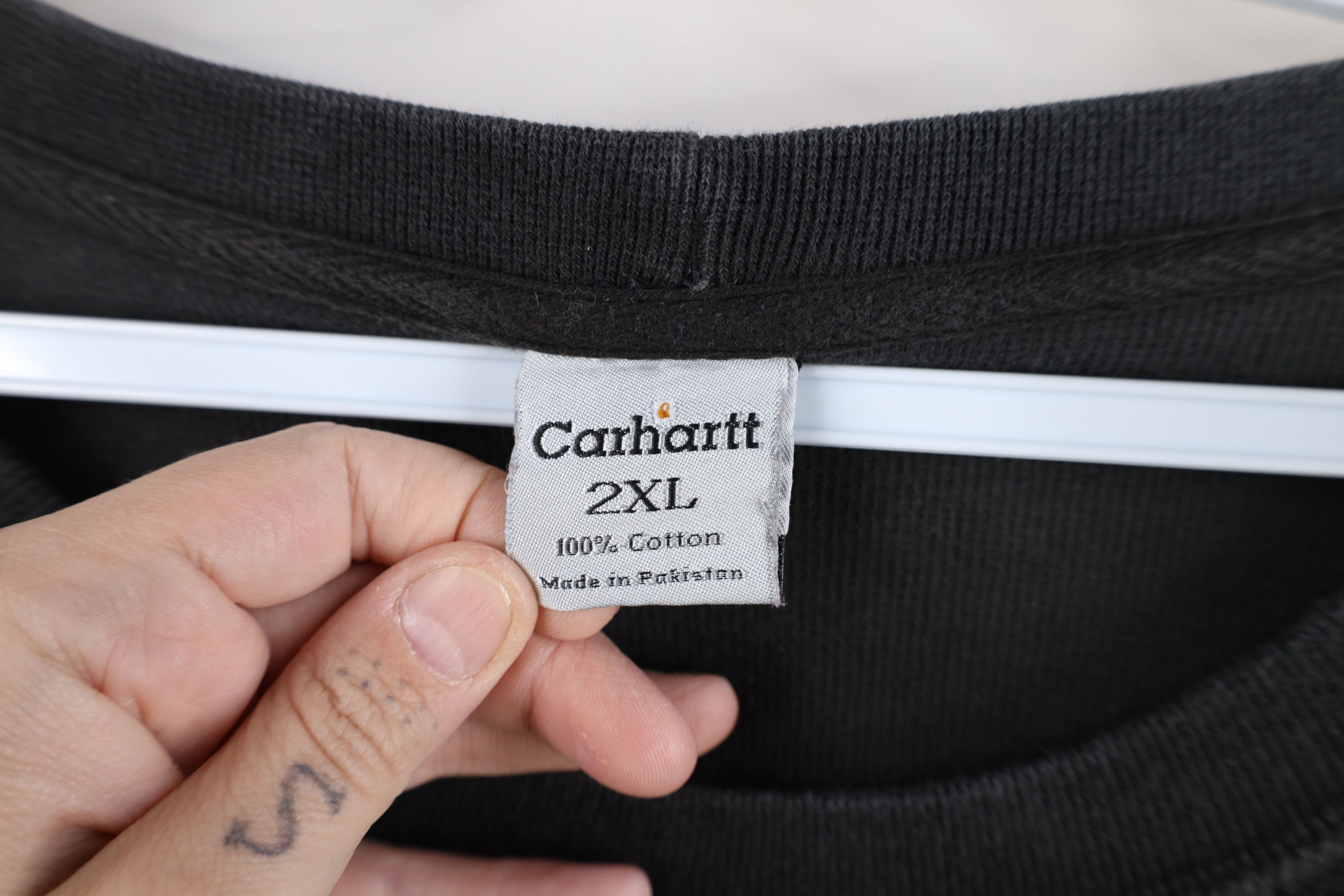 Carhartt Vintage Carhartt Thermal Waffle Knit Long Sleeve T-Shirt Size US XXL / EU 58 / 5 - 10 Thumbnail