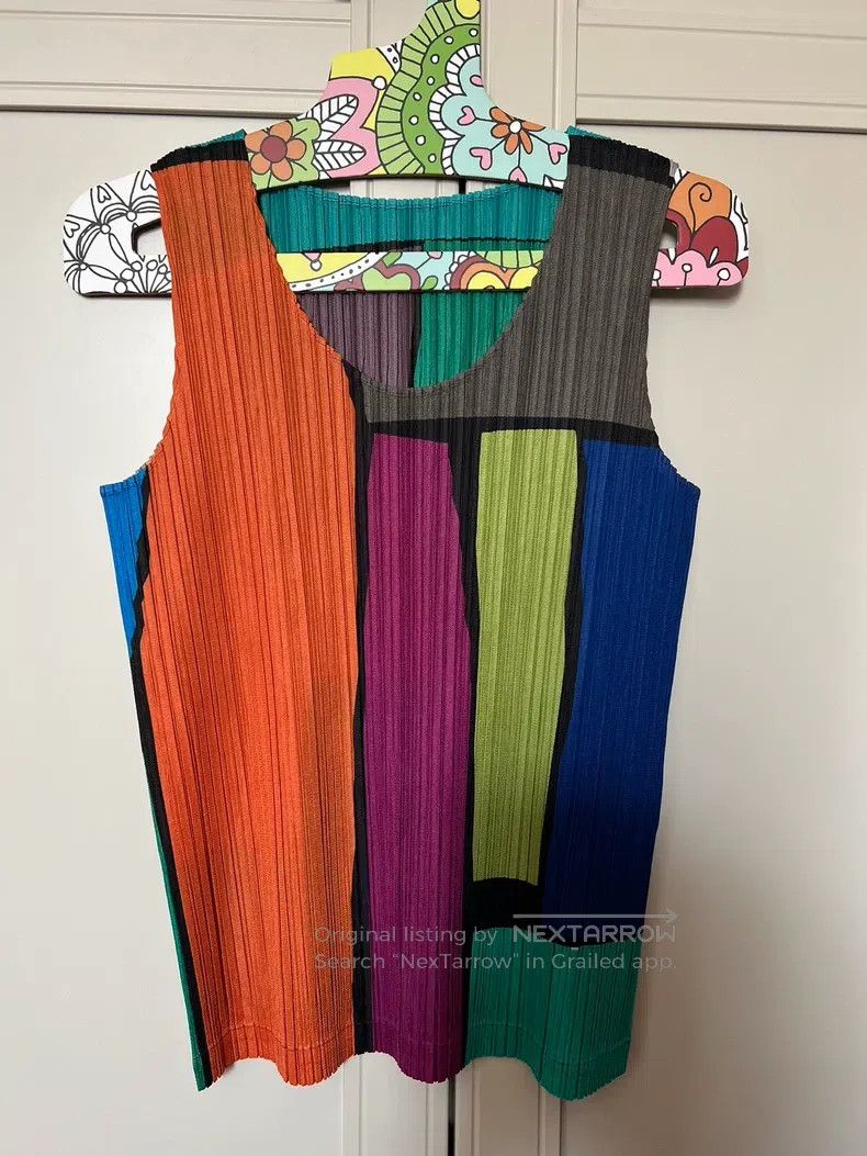 Issey Miyake Issey Miyake Color-Block Tank Top Size XL / US 12-14 / IT 48-50 - 1 Thumbnail