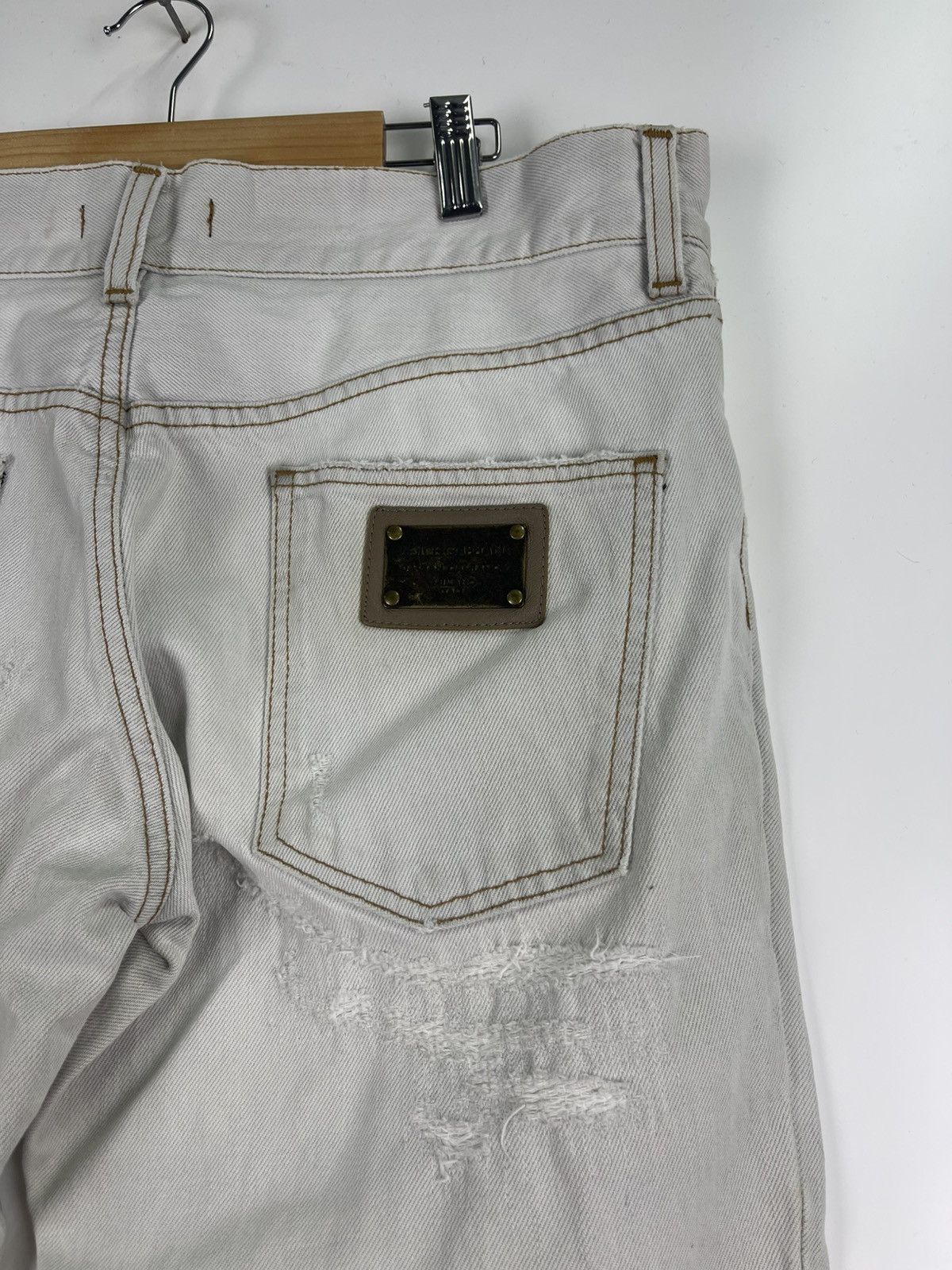Dolce & Gabbana Dolce & Gabbana Distress Short Denim Size US 34 / EU 50 - 13 Thumbnail