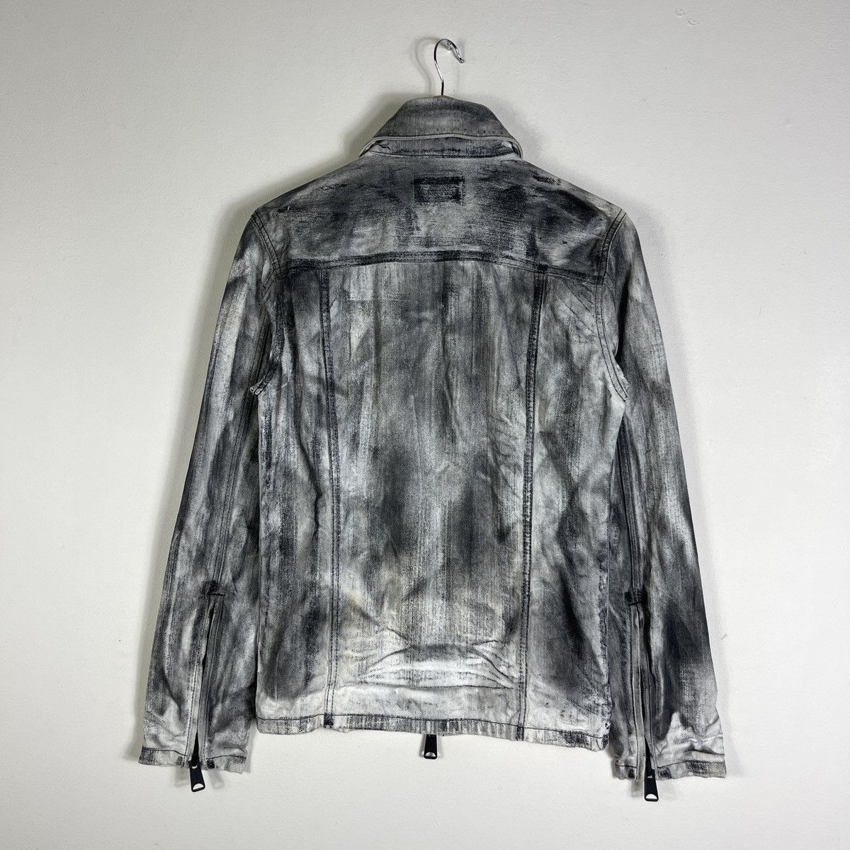 BUFFALO BOBS Buffalo Bobs Clawmark Scratch Acid Wash Denim Trucker Jacket Size US M / EU 48-50 / 2 - 4 Thumbnail