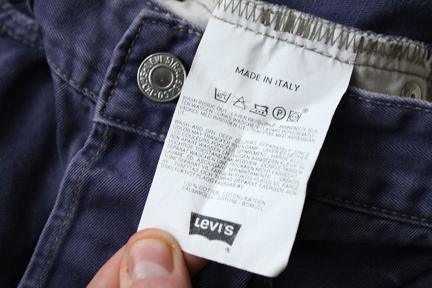 Levi's Vintage 90s 1991 Levi's 502 Purple Wash Denim Jeans Size US 30 / EU 46 - 7 Thumbnail