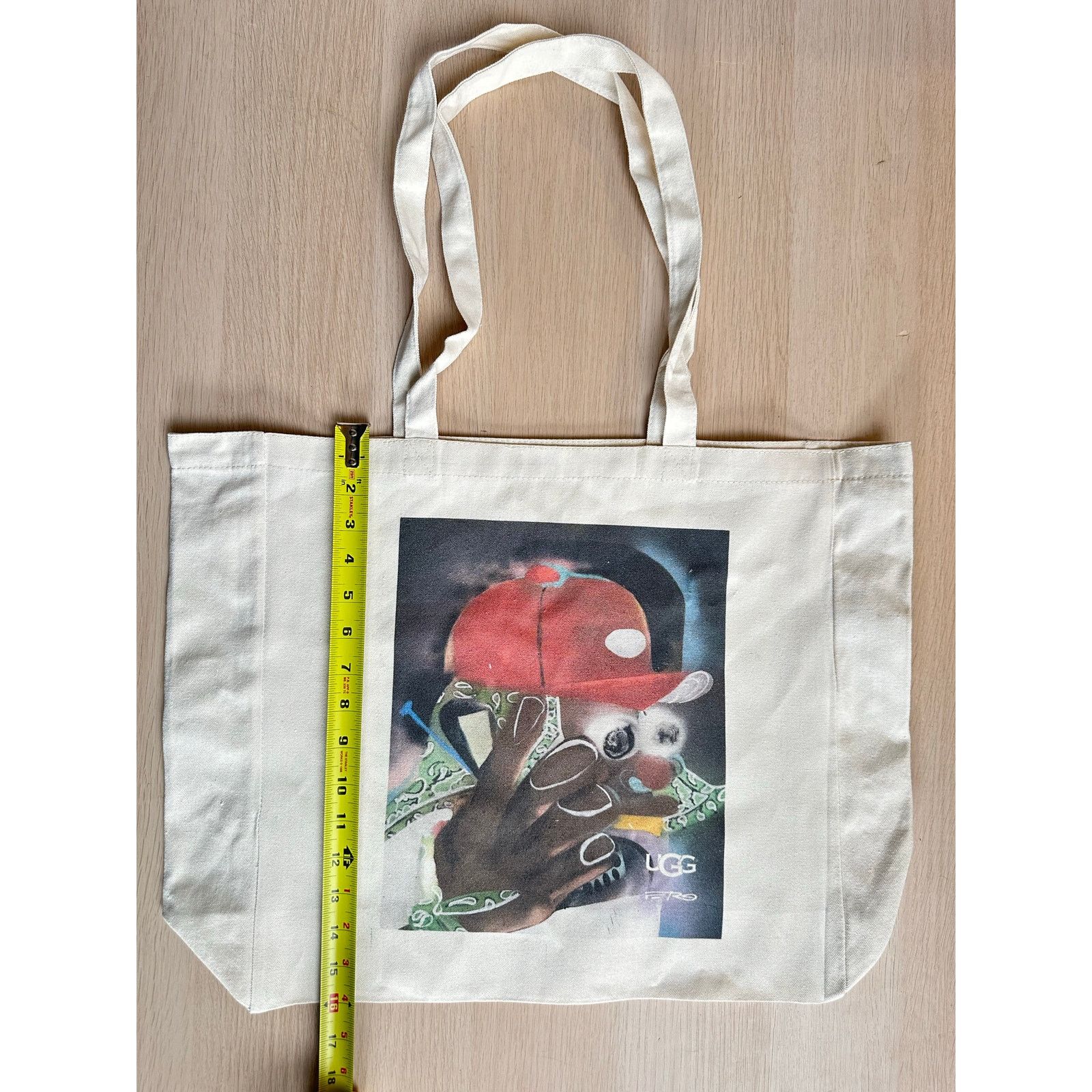 Ugg Rare Ugg x A$AP Ferg Beige Canvas Tote w/ Artwork - New Size ONE SIZE - 6 Thumbnail