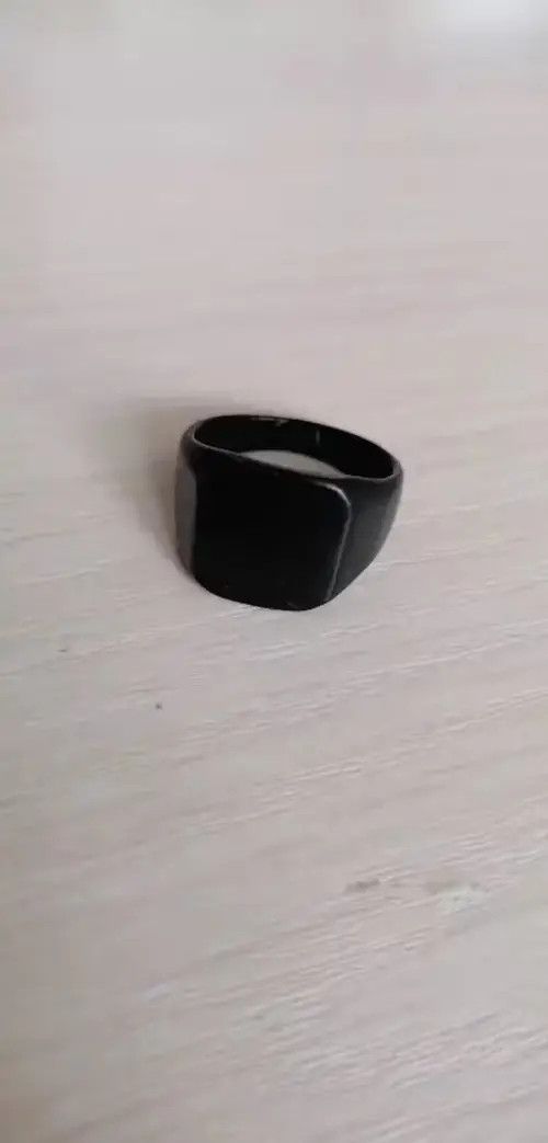 VIBE Black Square Classic Ring Size ONE SIZE - 3 Thumbnail